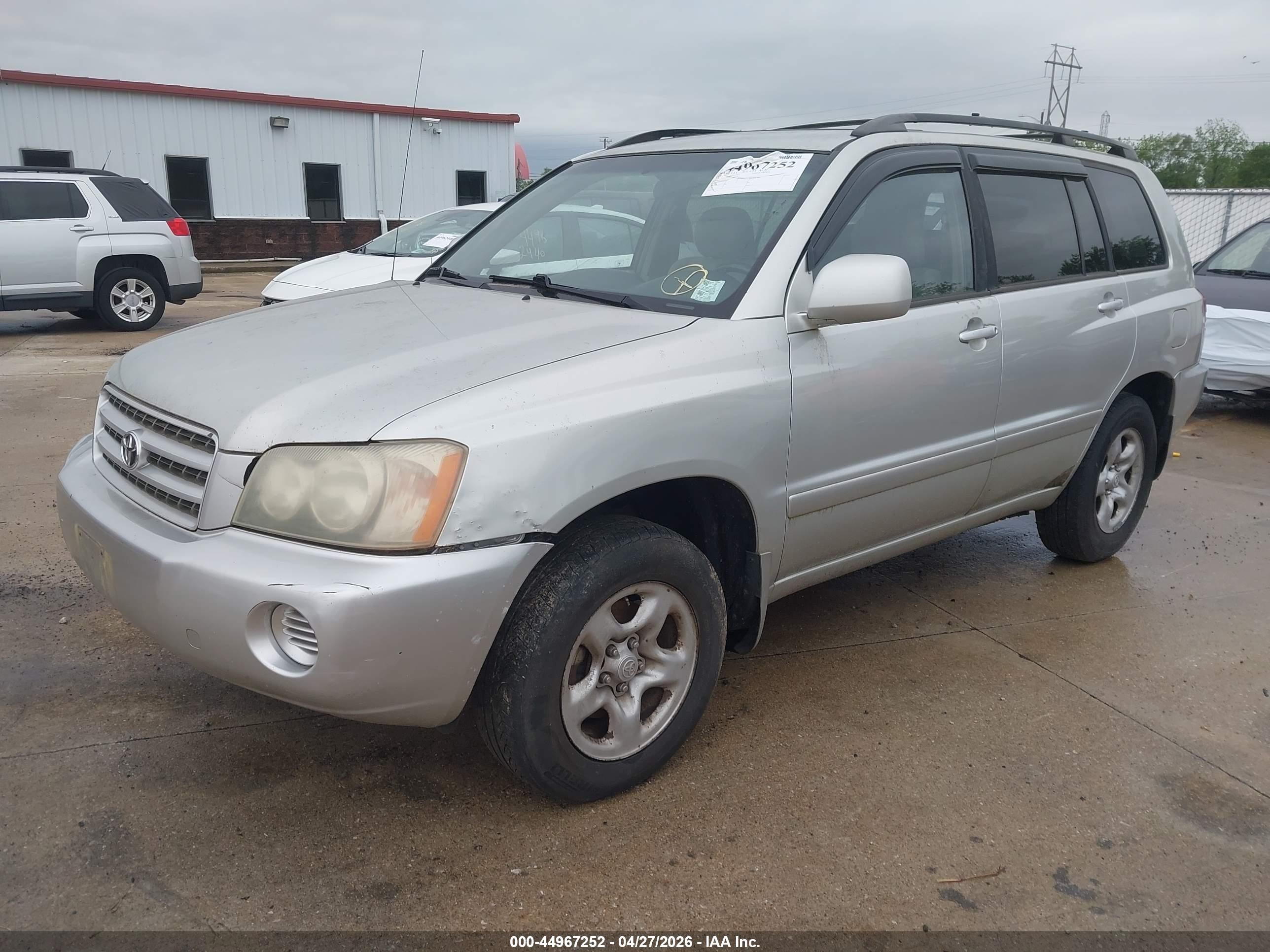 2003 Toyota Highlander   Silver vin: JTEGD21A130058740