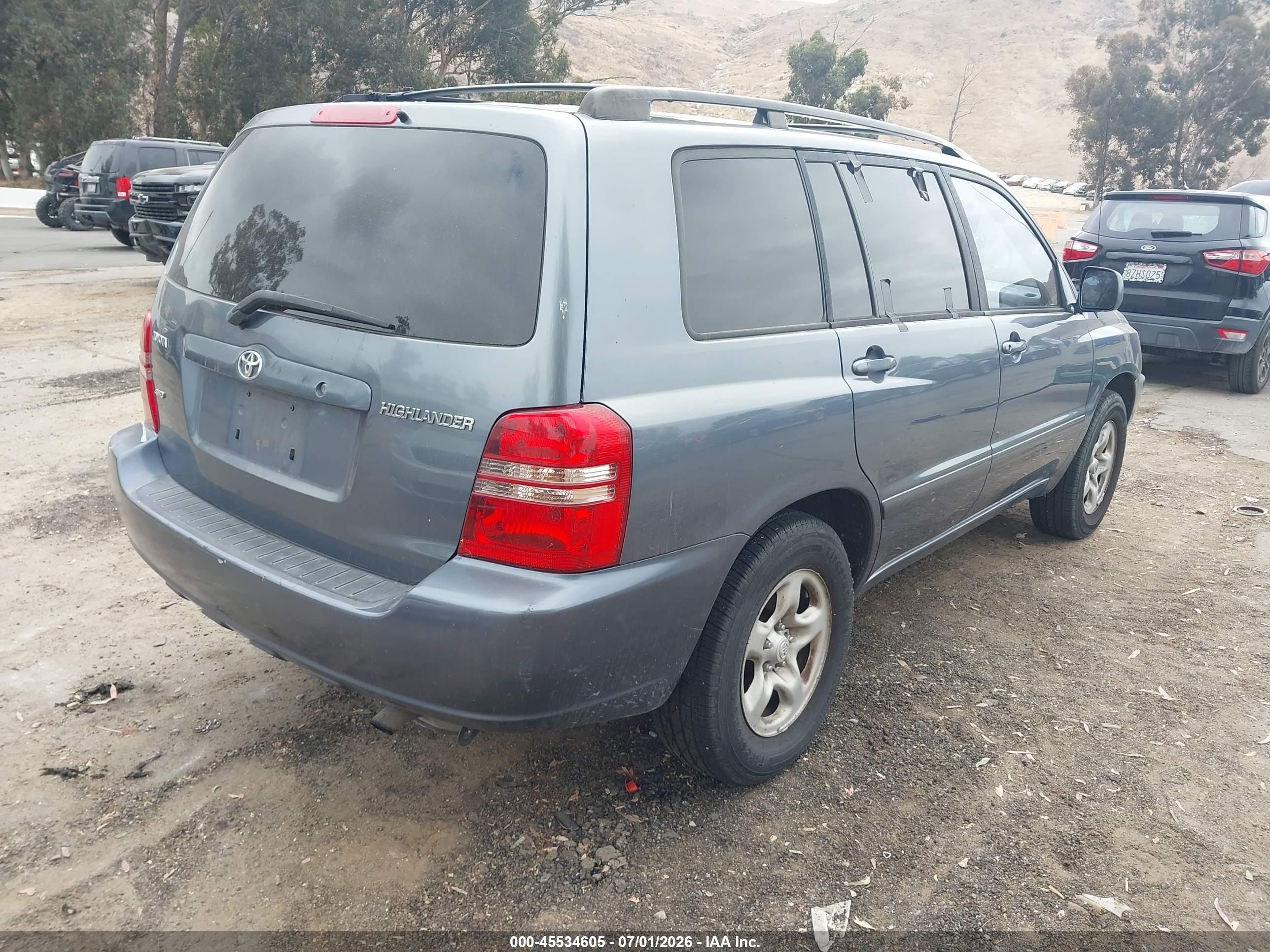 2003 Toyota Highlander   Gray vin: JTEGD21A130069883