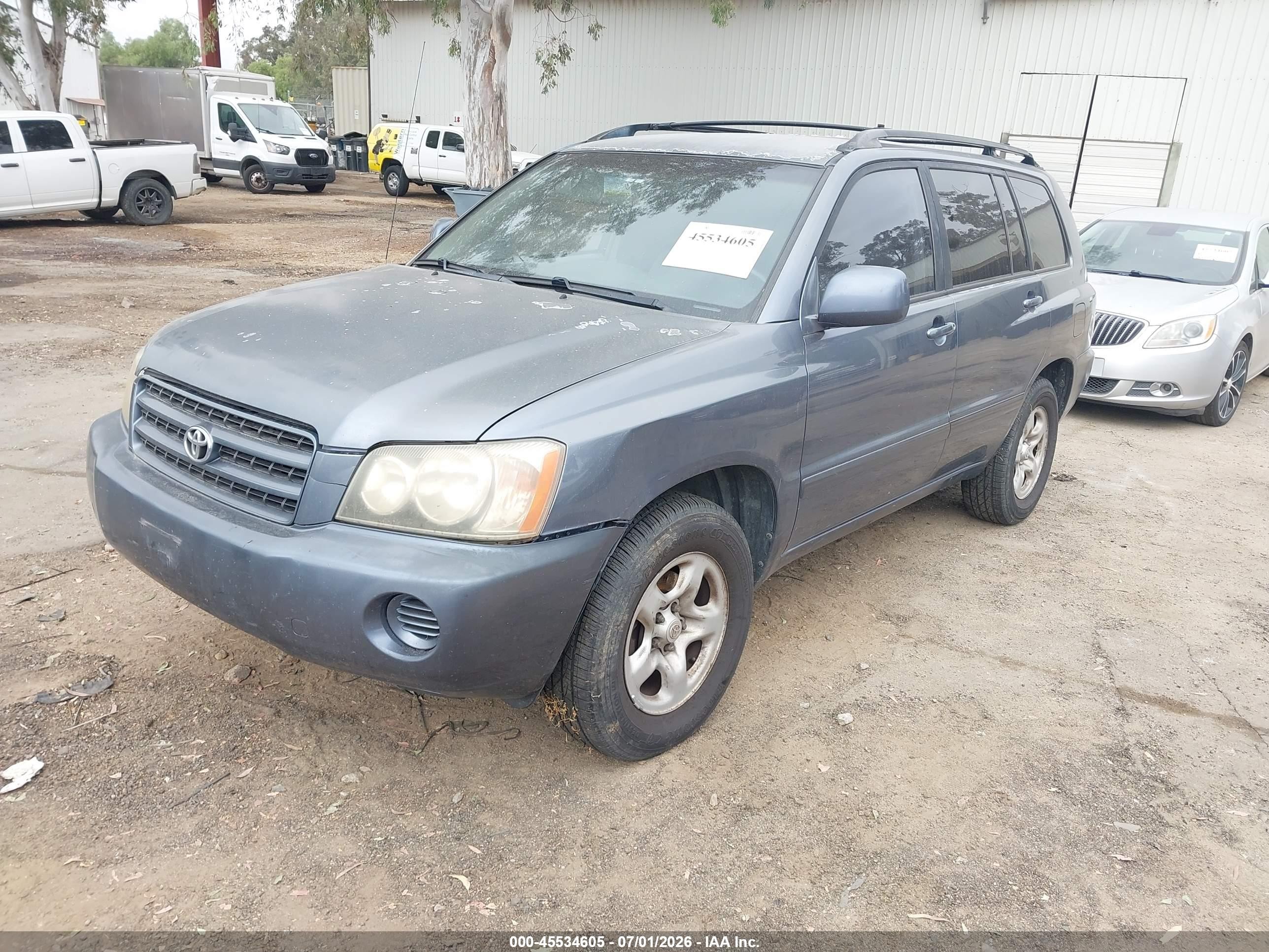 2003 Toyota Highlander   Gray vin: JTEGD21A130069883