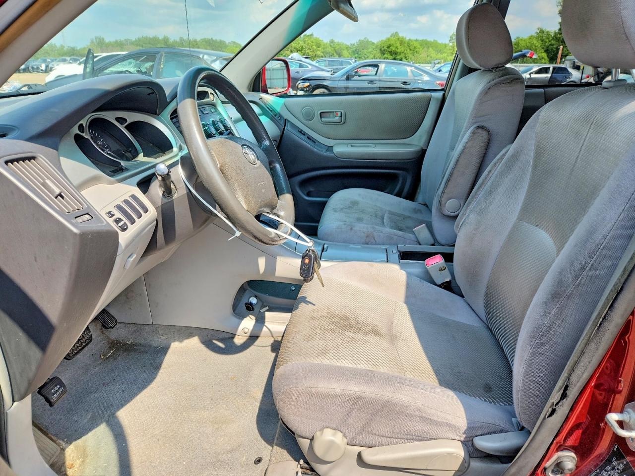 2006 Toyota Highlander Base Red vin: JTEGD21A160153254