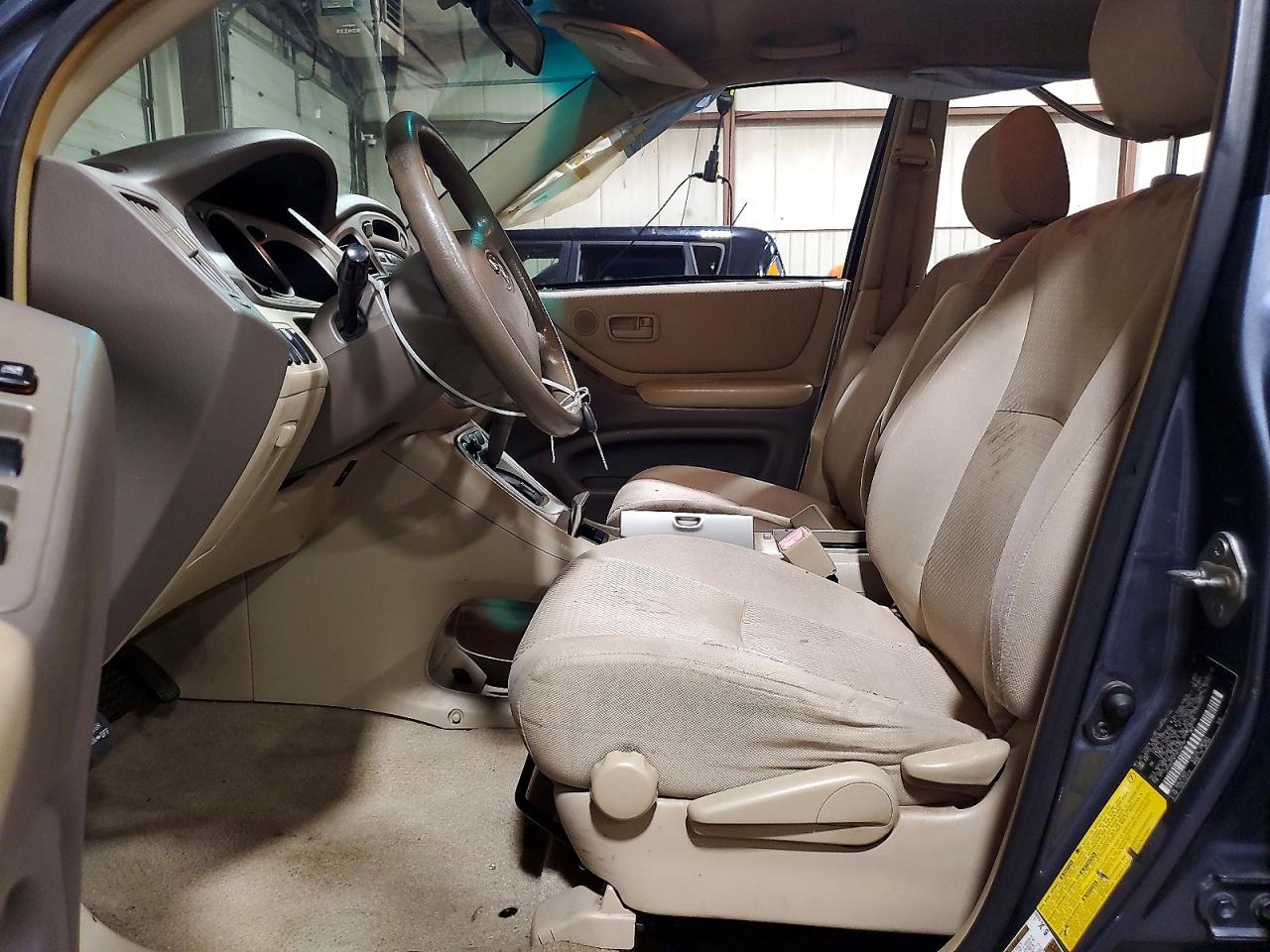 2007 Toyota Highlander Base Blue vin: JTEGD21A170156799