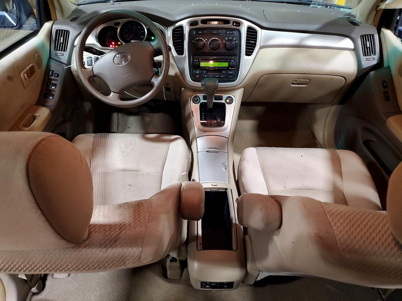 2007 Toyota Highlander Base Blue vin: JTEGD21A170156799