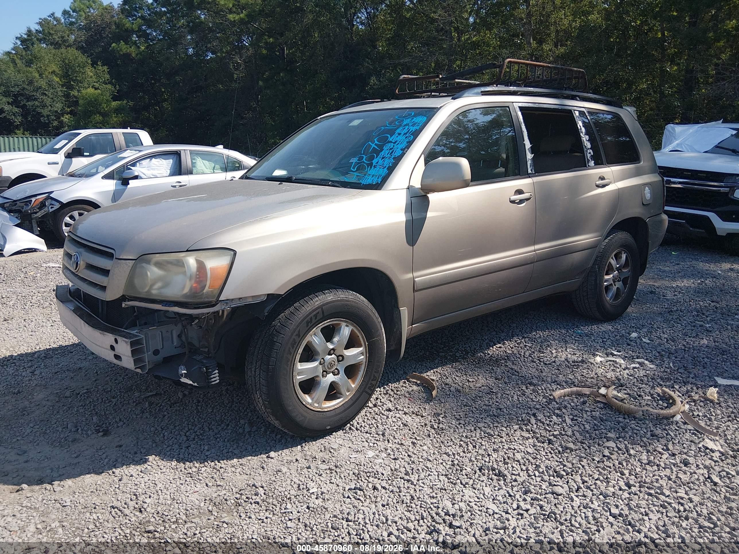 2007 Toyota Highlander   Tan vin: JTEGD21A170159282