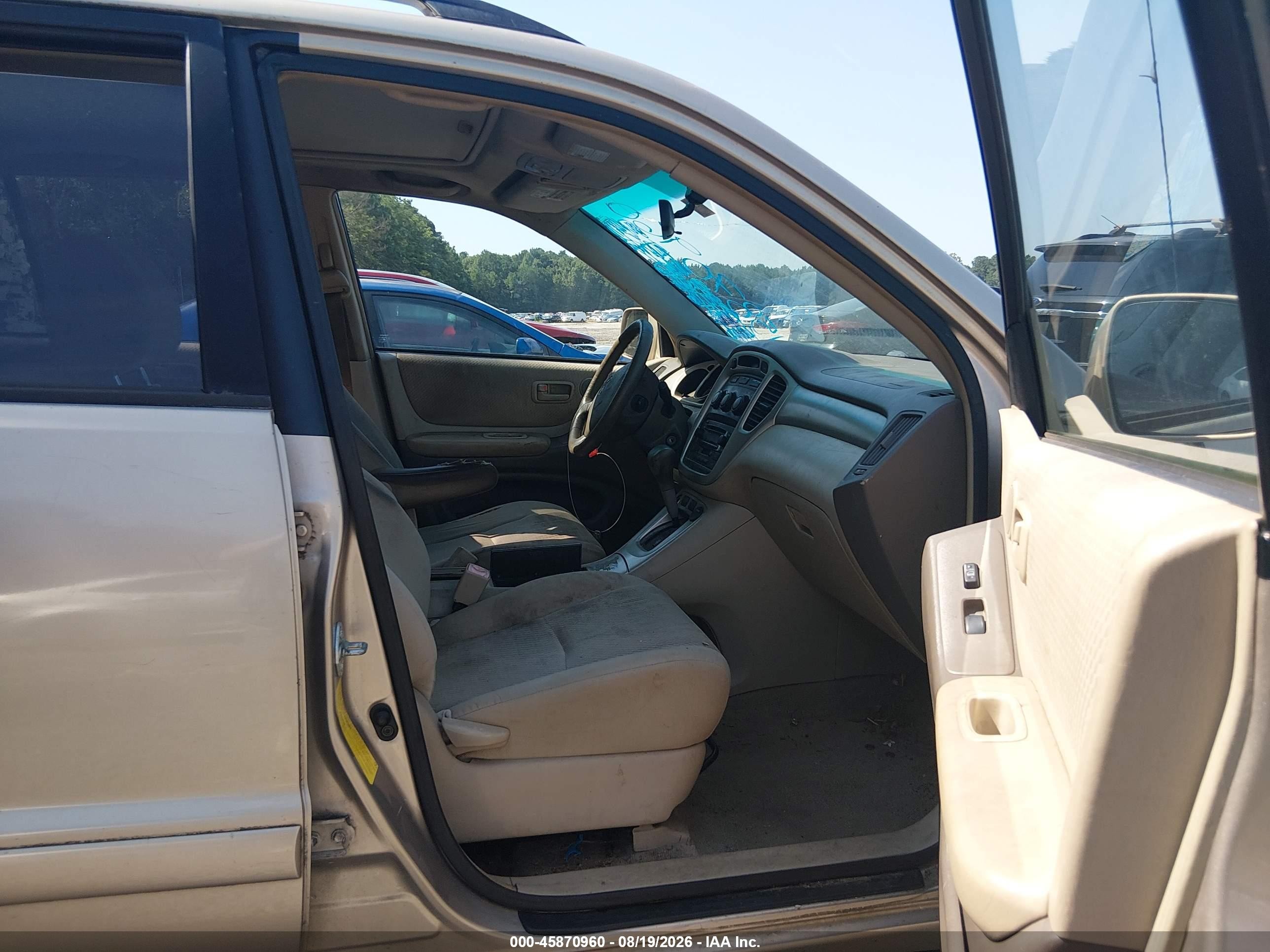 2007 Toyota Highlander   Tan vin: JTEGD21A170159282