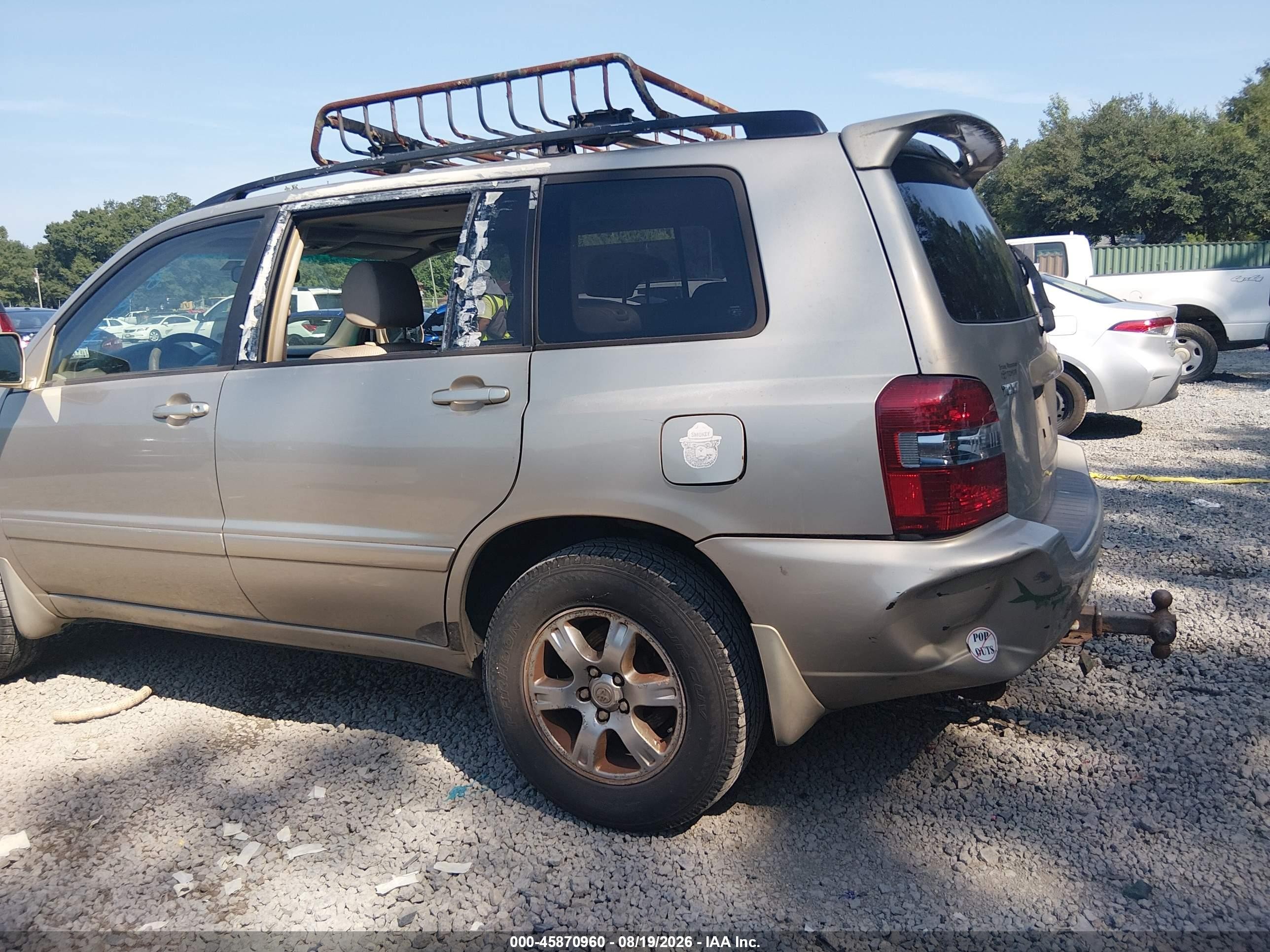 2007 Toyota Highlander   Tan vin: JTEGD21A170159282