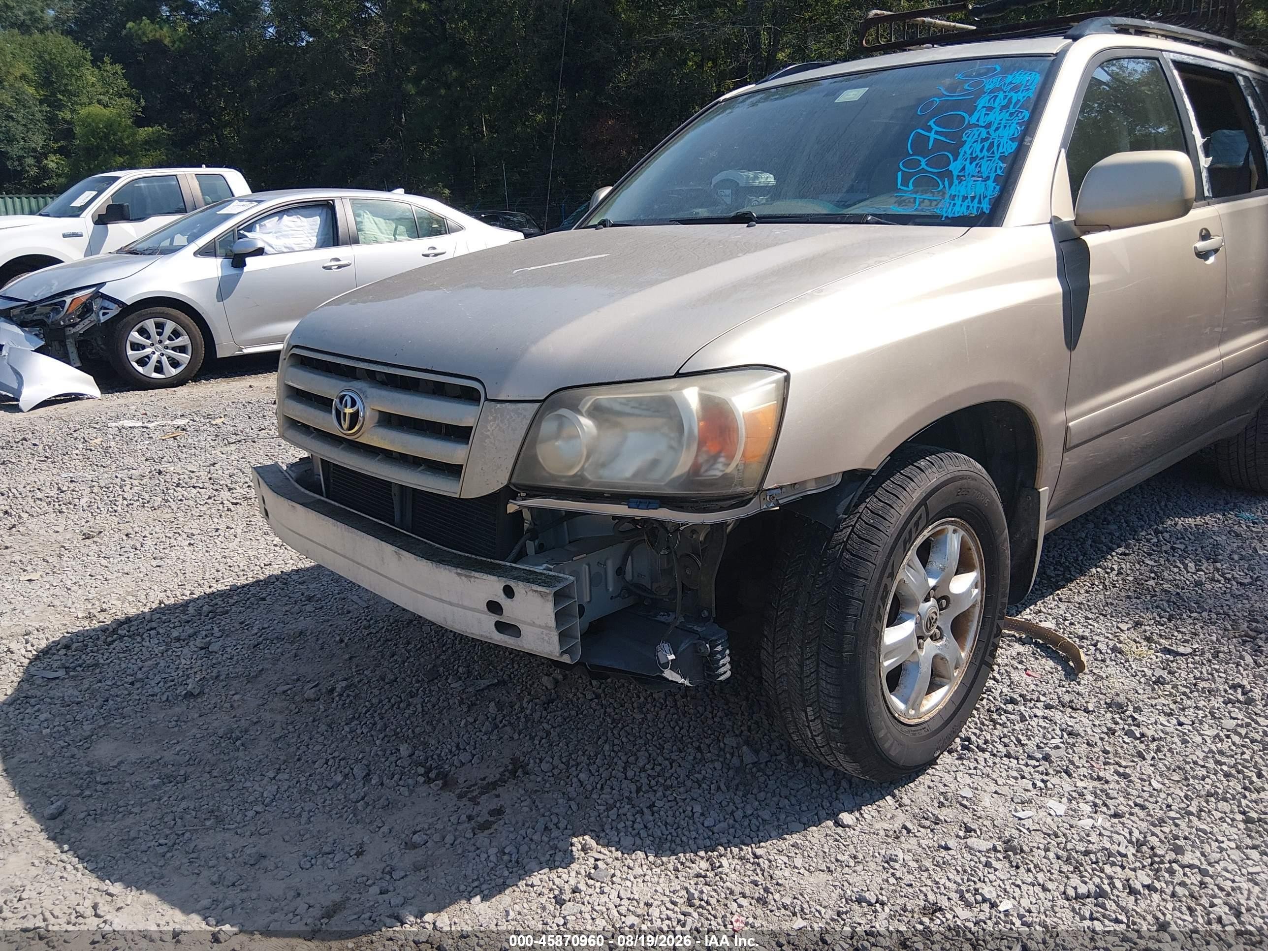 2007 Toyota Highlander   Tan vin: JTEGD21A170159282