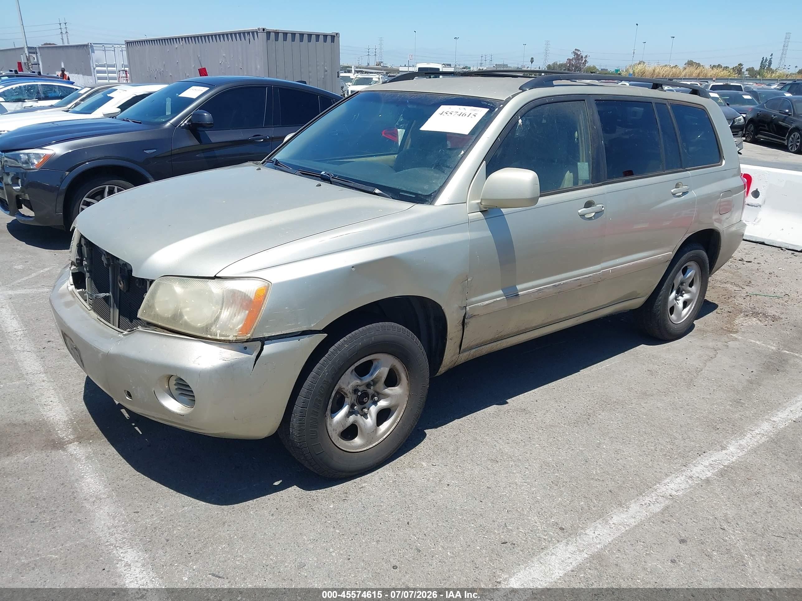 2003 Toyota Highlander   Champagne vin: JTEGD21A230054986