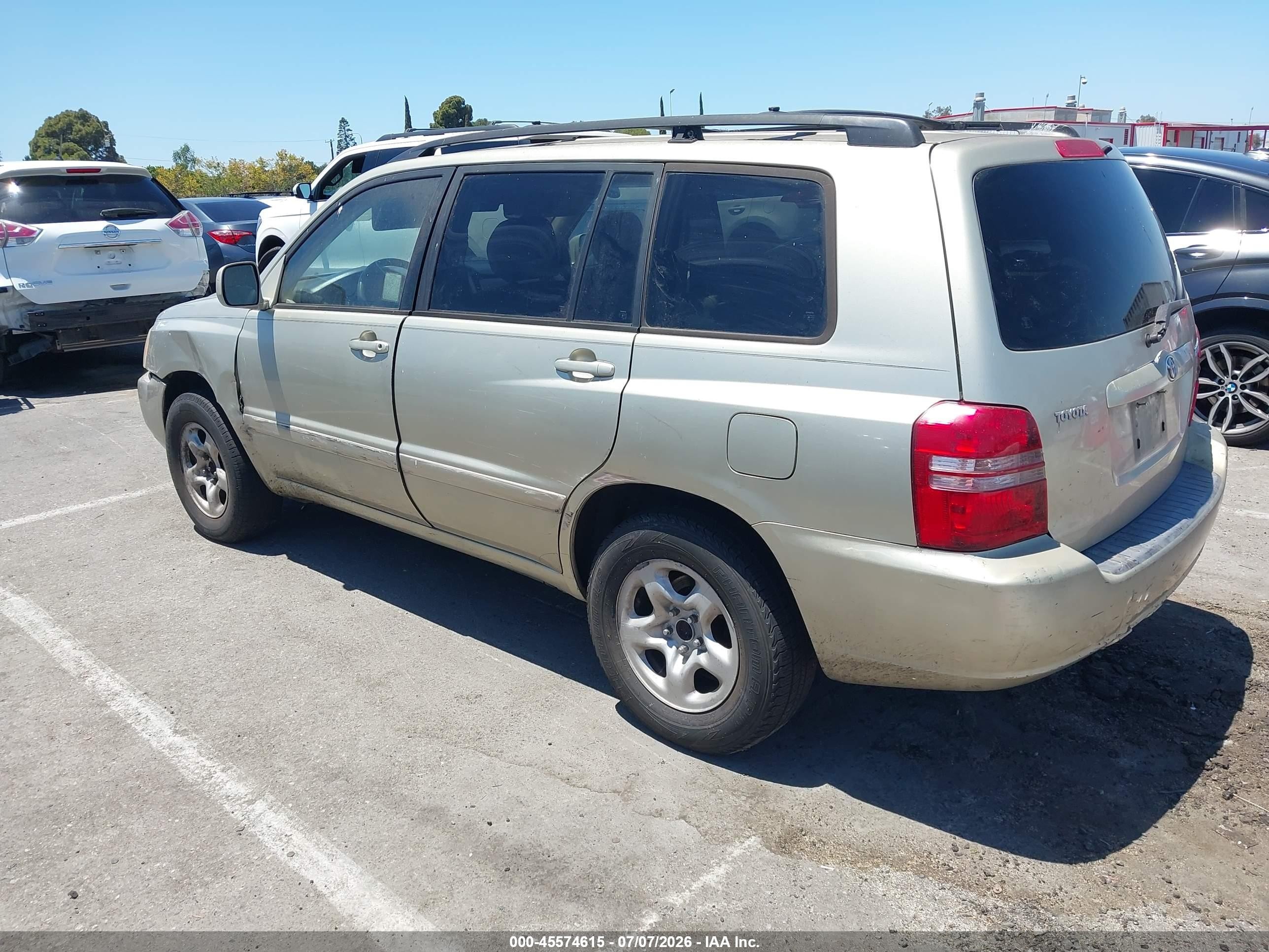 2003 Toyota Highlander   Champagne vin: JTEGD21A230054986