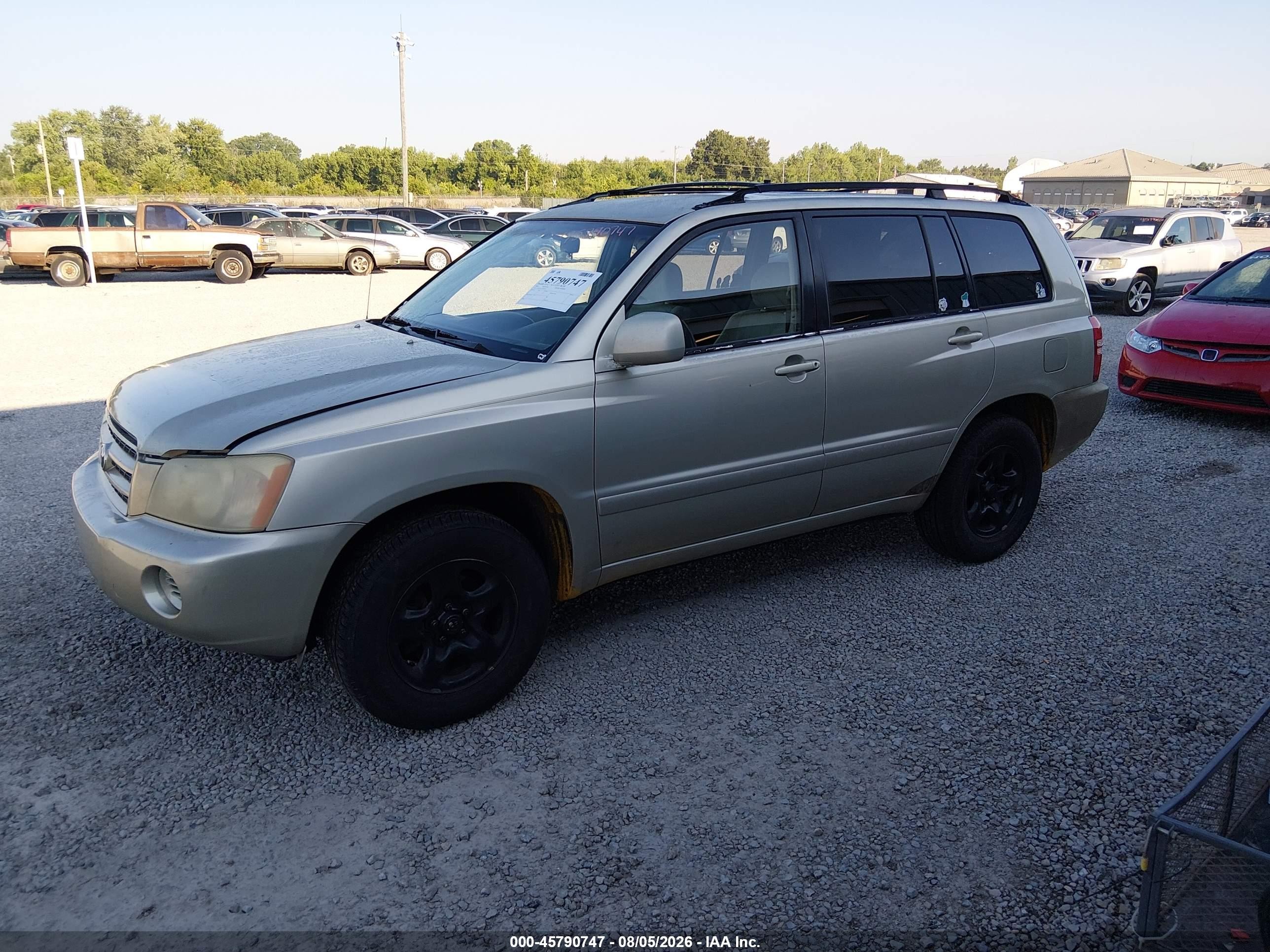 2003 Toyota Highlander Cream vin: JTEGD21A230058794