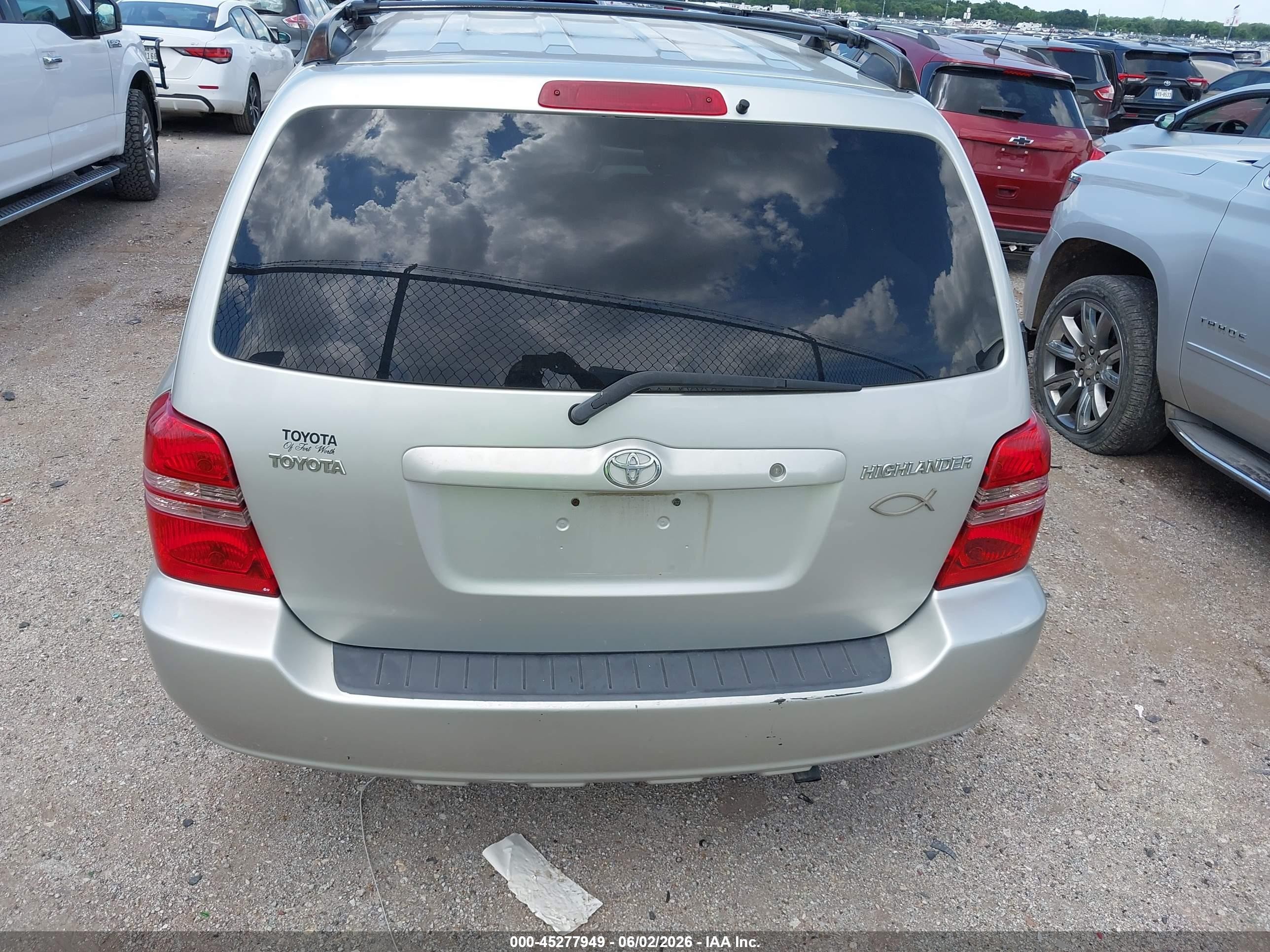 2003 Toyota Highlander Beige vin: JTEGD21A230066099