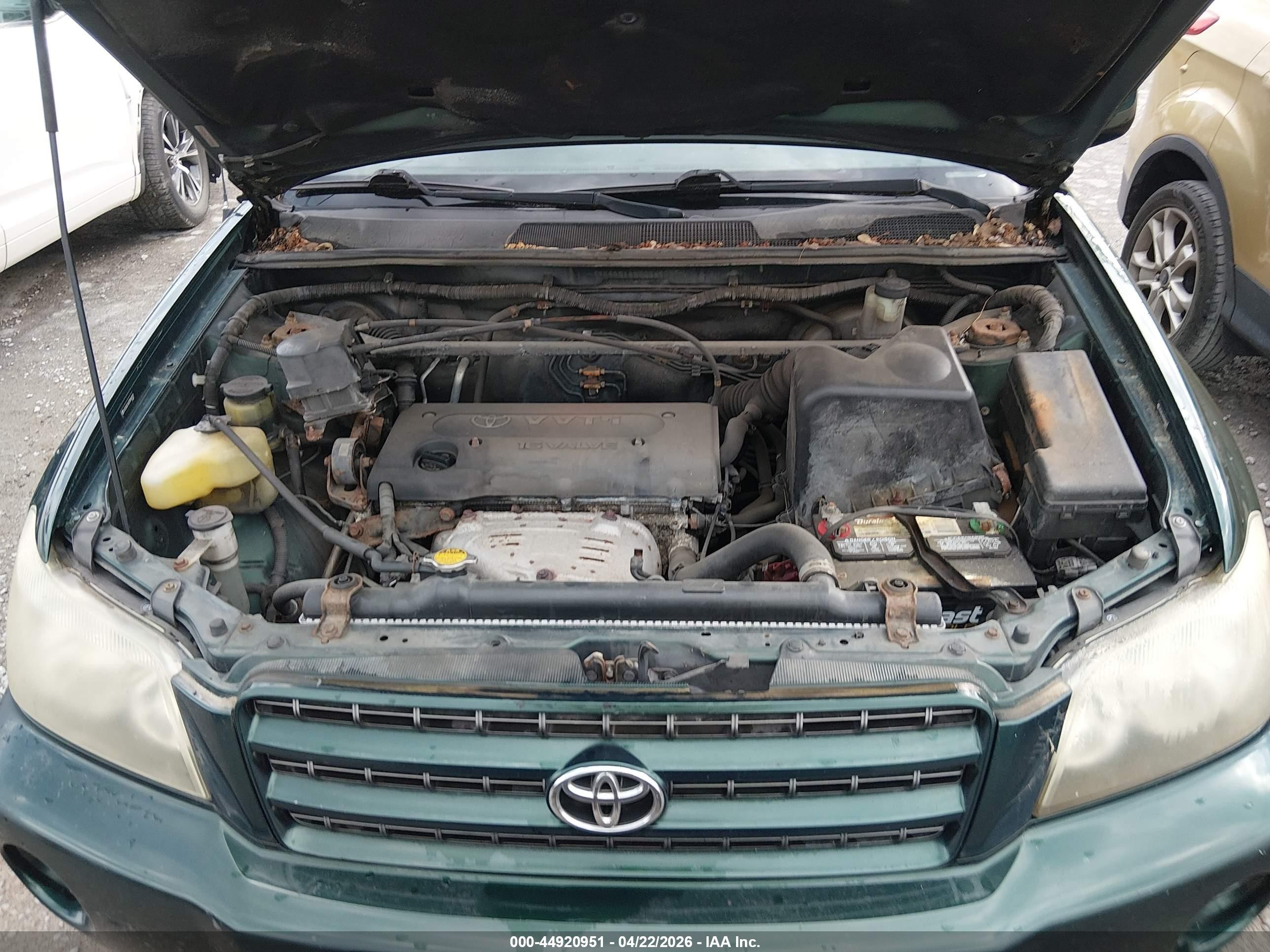 2003 Toyota Highlander   Green vin: JTEGD21A230068029