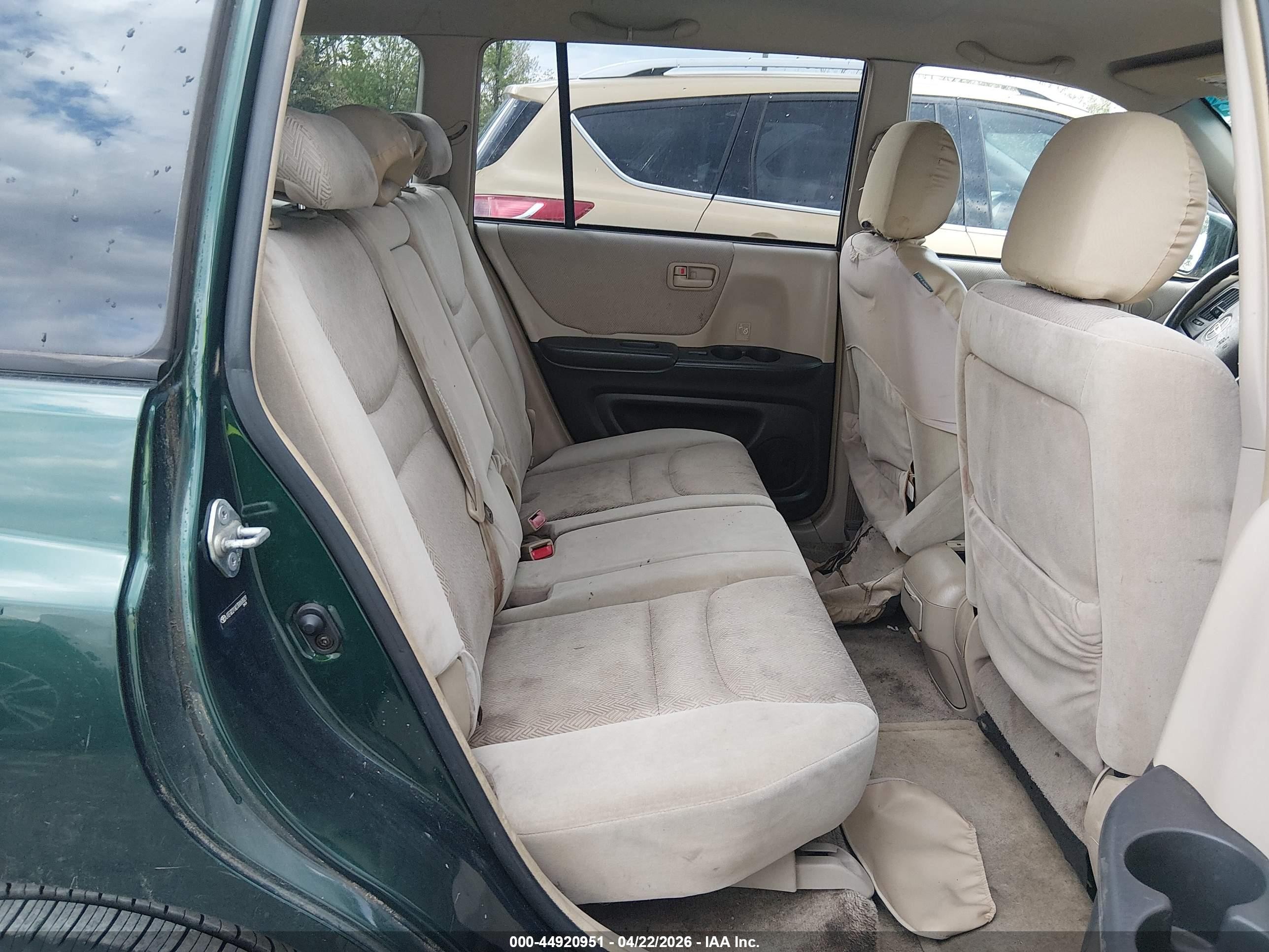 2003 Toyota Highlander   Green vin: JTEGD21A230068029
