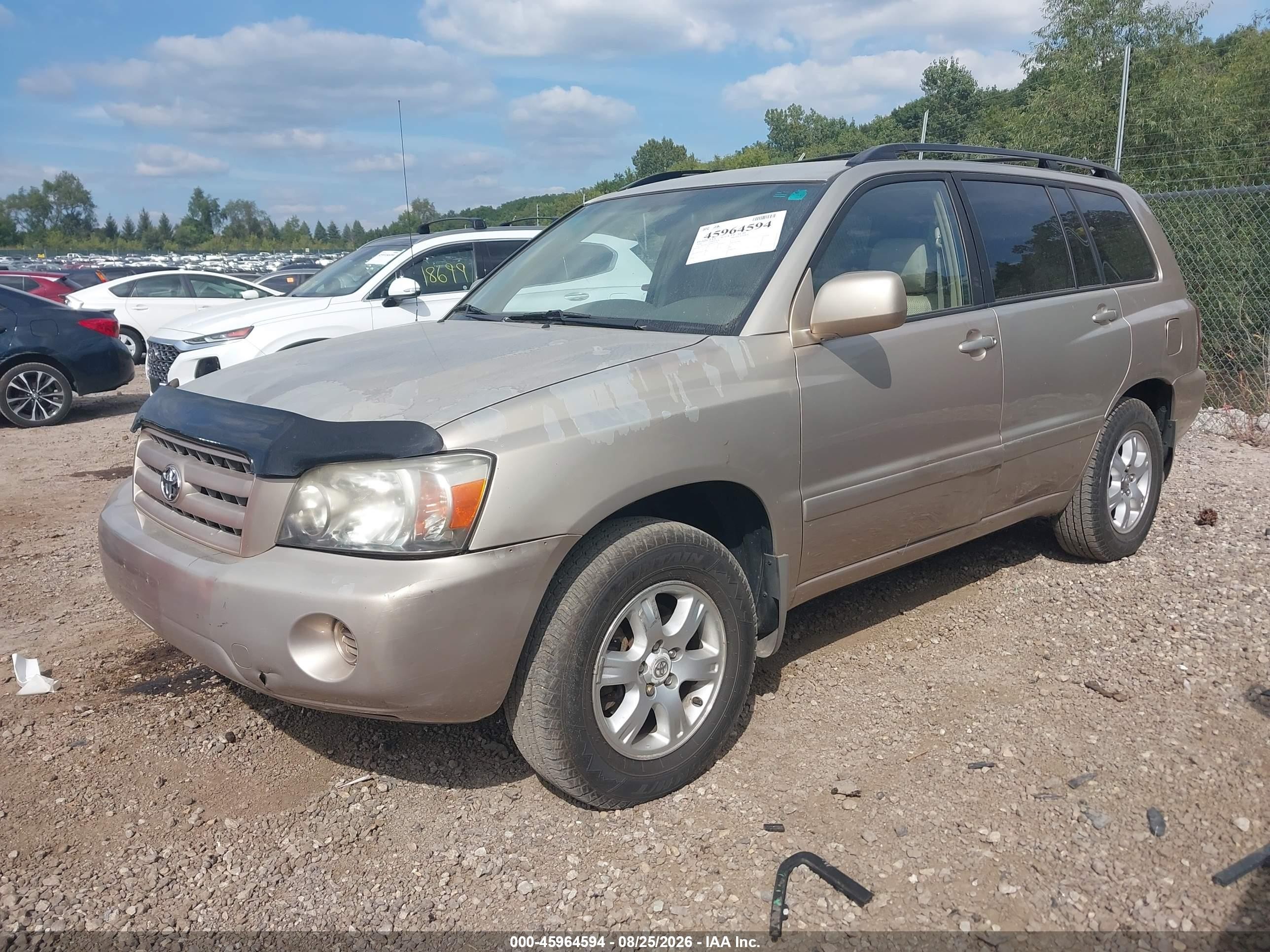 2006 Toyota Highlander   Gold vin: JTEGD21A260132350