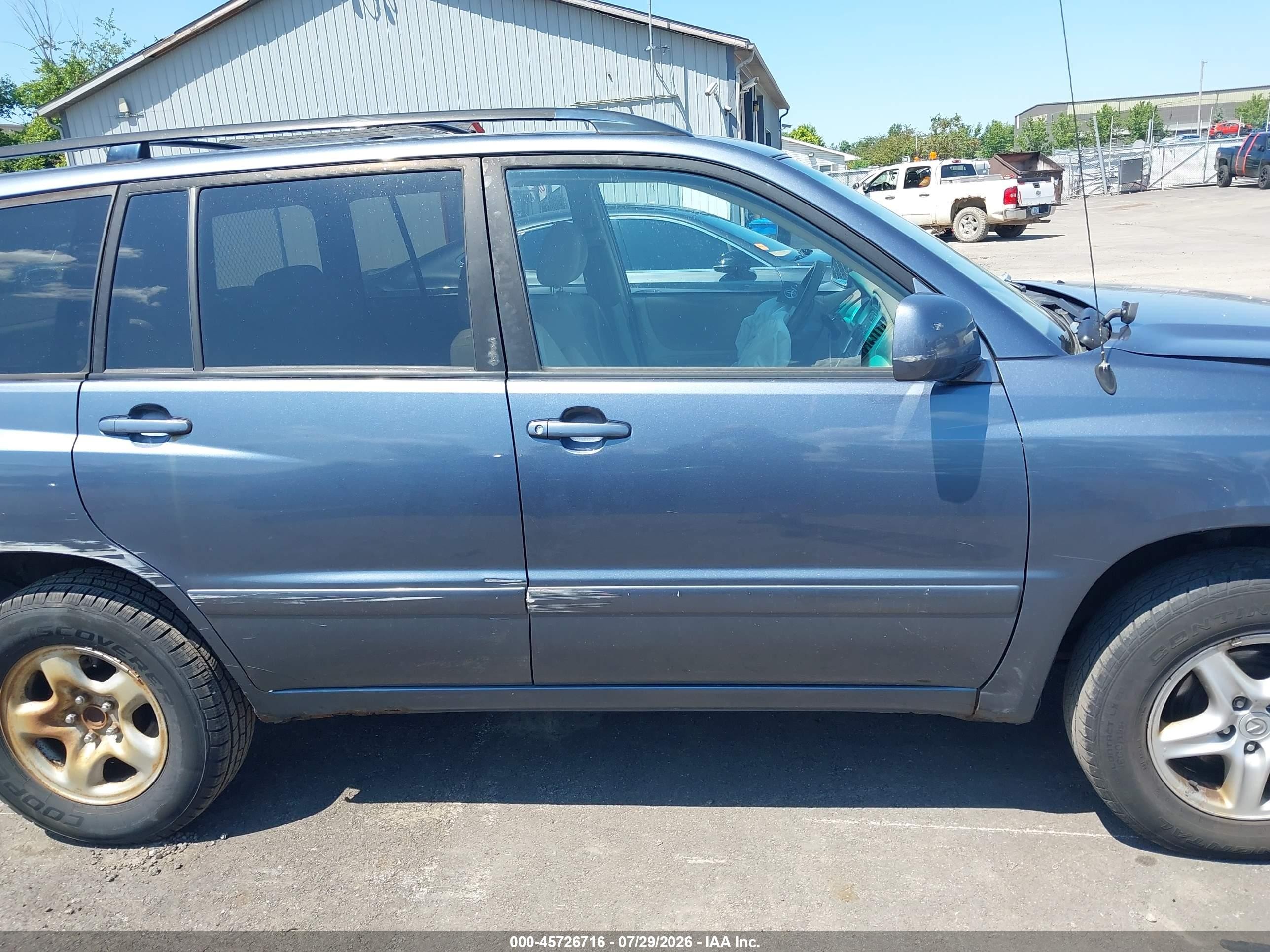 2006 Toyota Highlander   Blue vin: JTEGD21A260142697