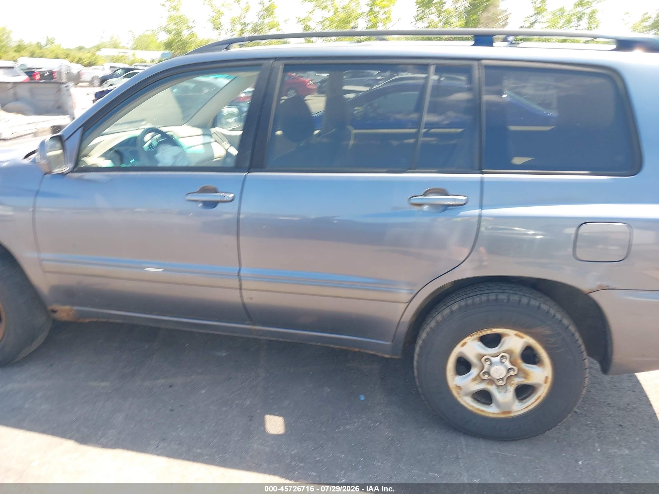 2006 Toyota Highlander   Blue vin: JTEGD21A260142697