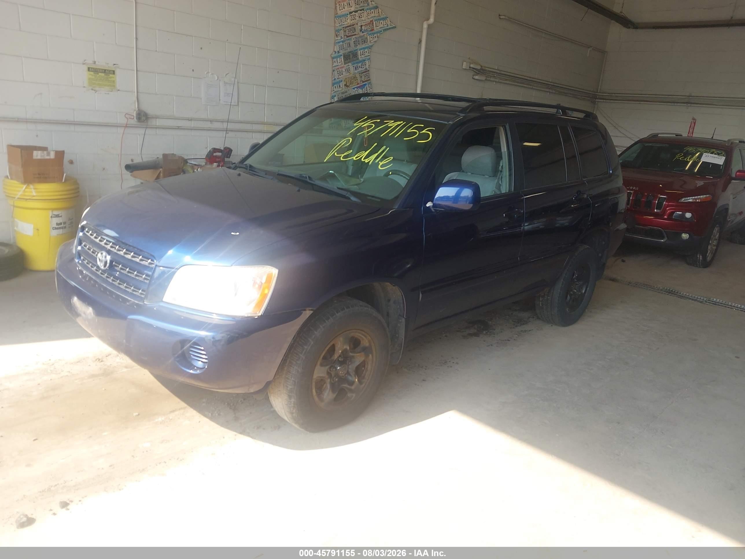 2003 Toyota Highlander   Blue vin: JTEGD21A330048968