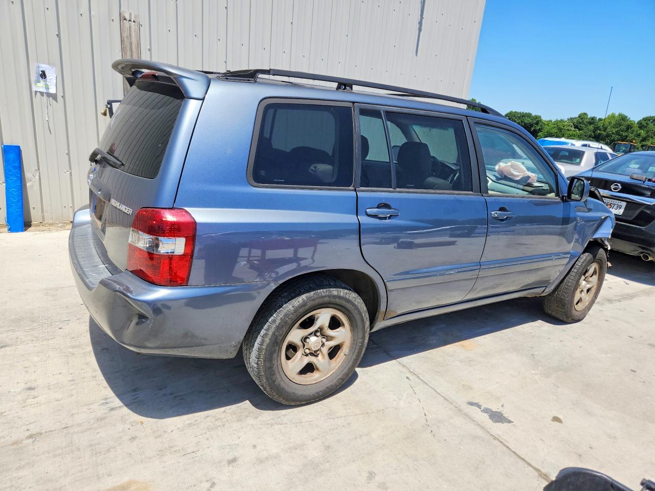 2004 Toyota Highlander Base Синий vin: JTEGD21A340090185