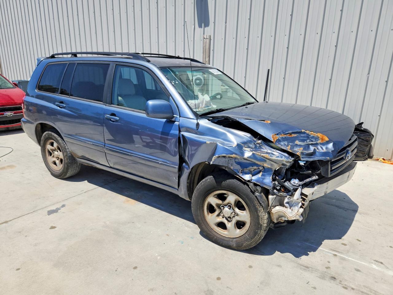 2004 Toyota Highlander Base Синий vin: JTEGD21A340090185