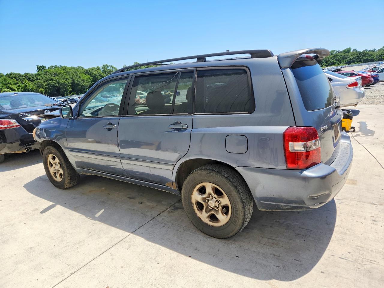 2004 Toyota Highlander Base Синий vin: JTEGD21A340090185