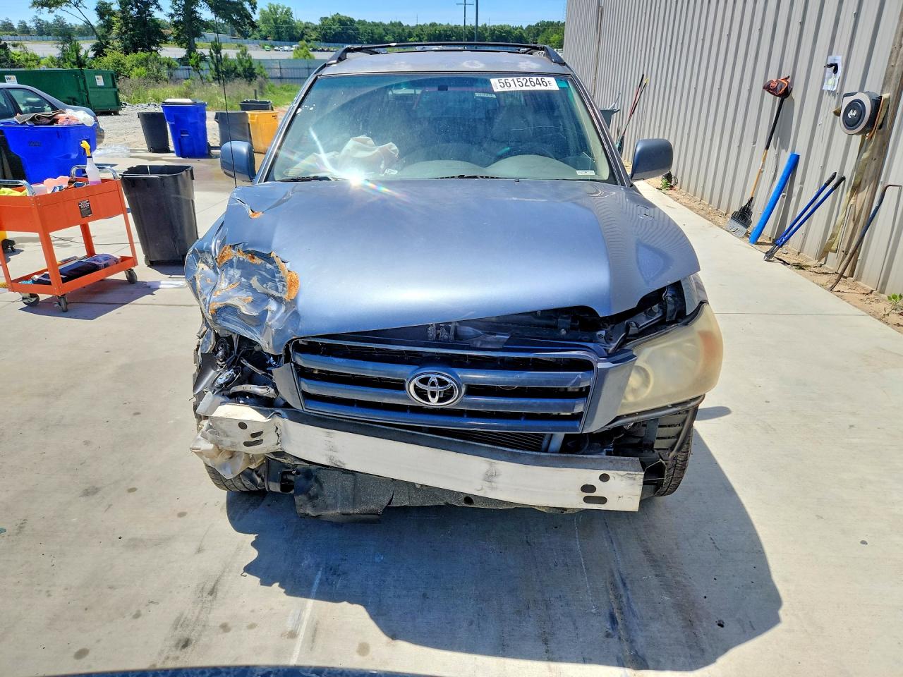 2004 Toyota Highlander Base Синий vin: JTEGD21A340090185