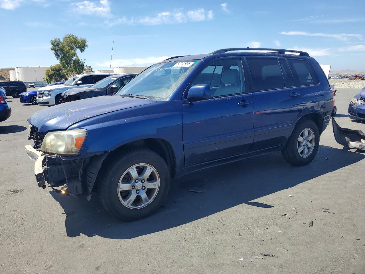 2004 Toyota Highlander Base Blue vin: JTEGD21A340102254