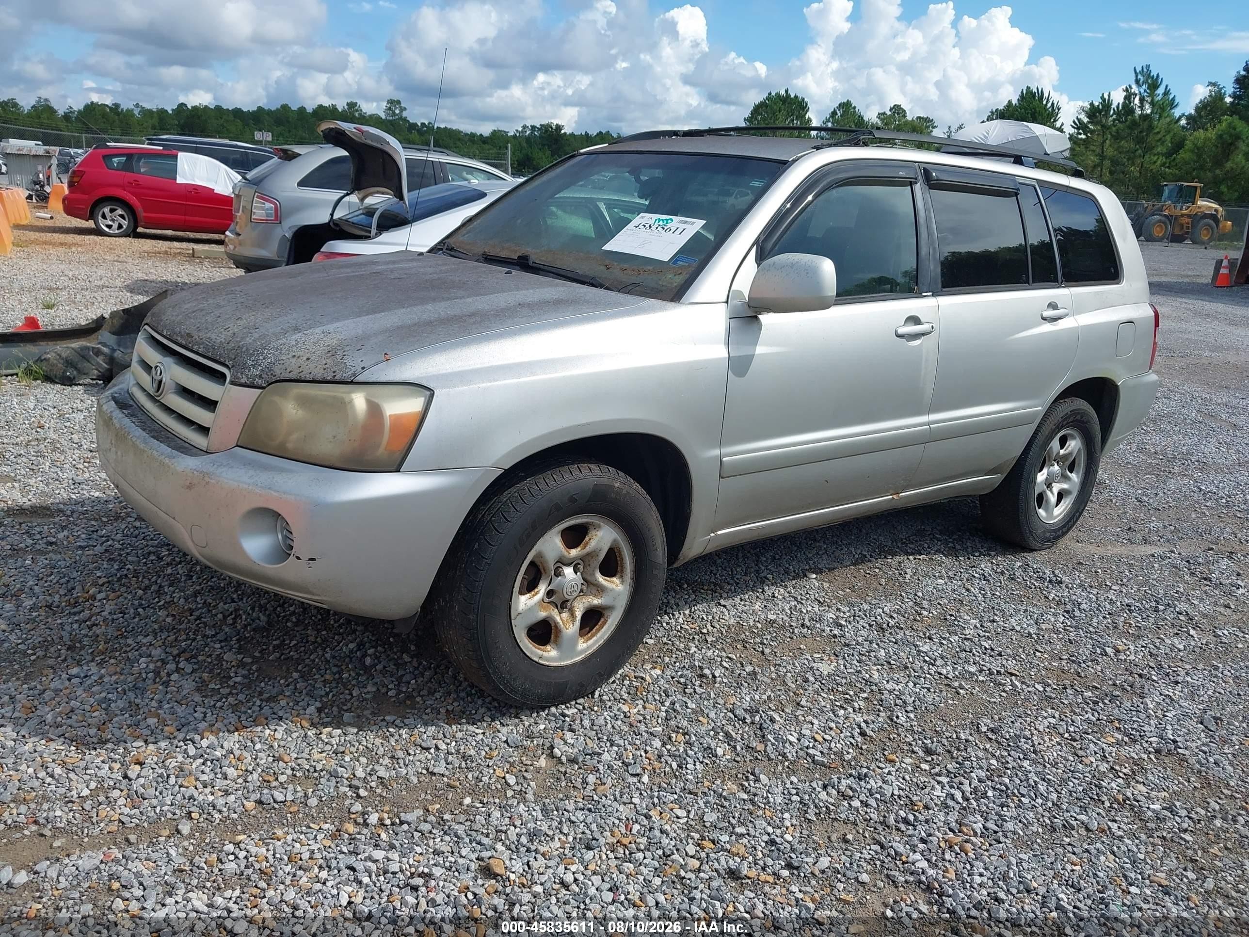 2005 Toyota Highlander   Silver vin: JTEGD21A350131108