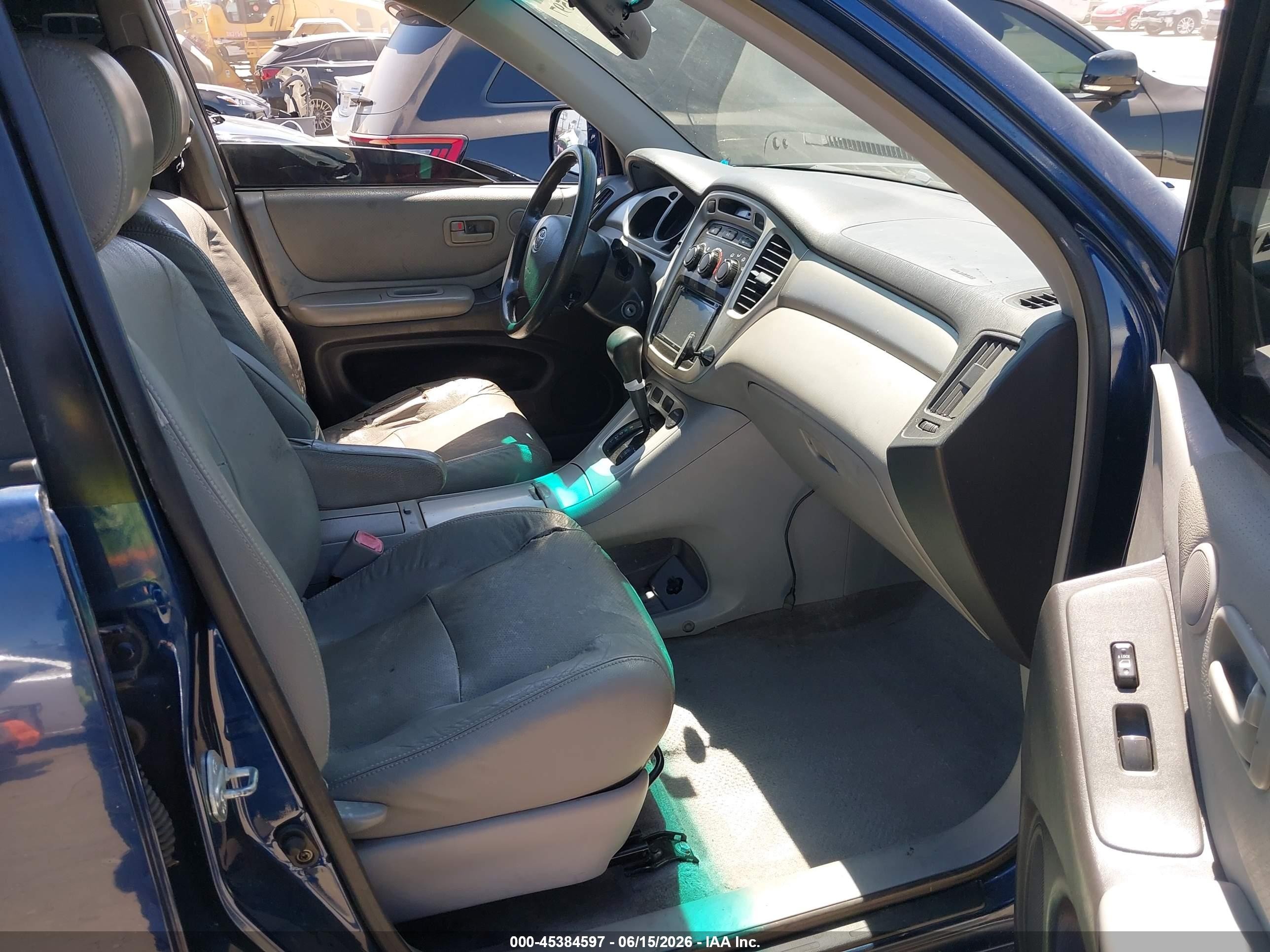 2006 Toyota Highlander   Синий vin: JTEGD21A360138416