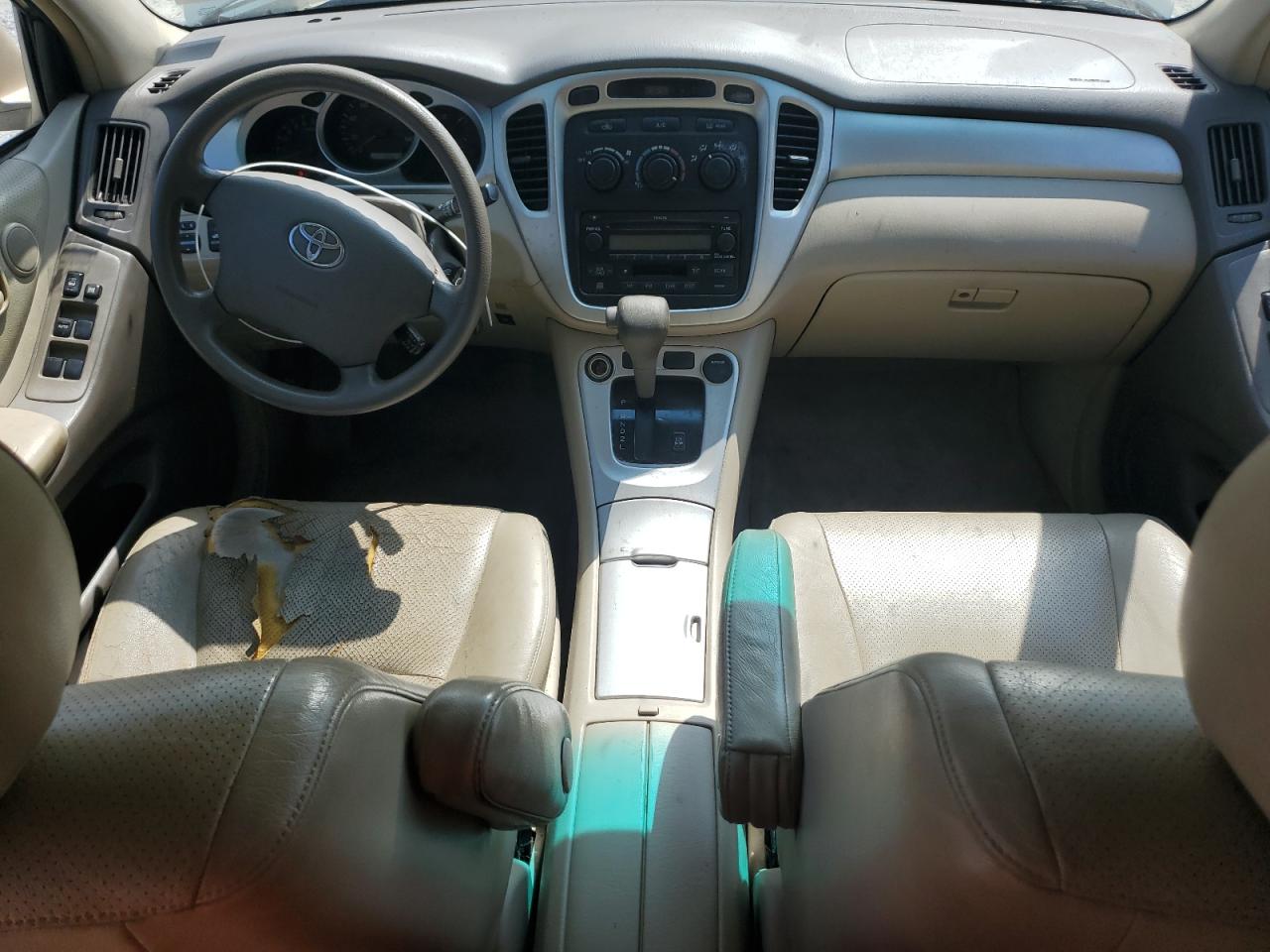 2007 Toyota Highlander Base Cream vin: JTEGD21A370159171