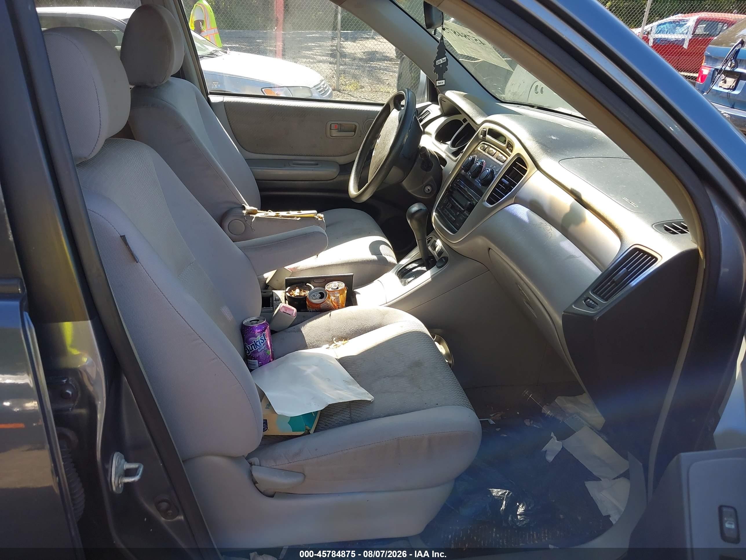 2007 Toyota Highlander   Blue vin: JTEGD21A370168954