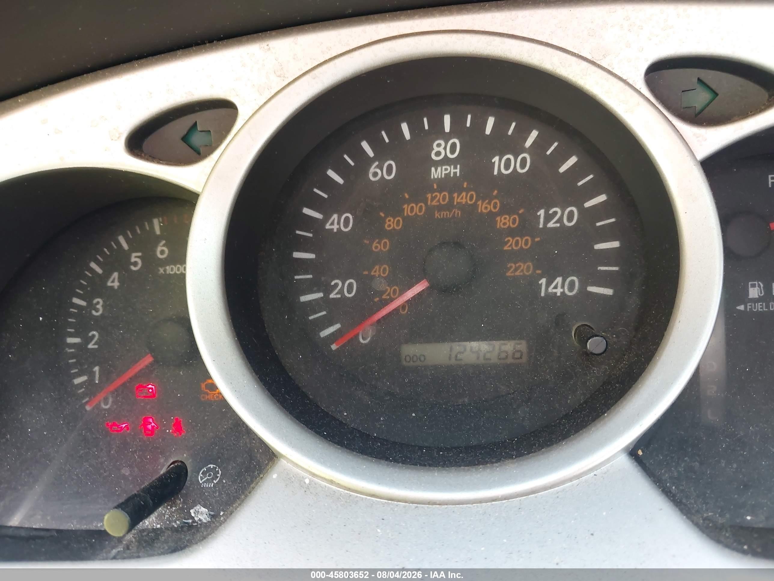 2004 Toyota Highlander   Красный vin: JTEGD21A440086243
