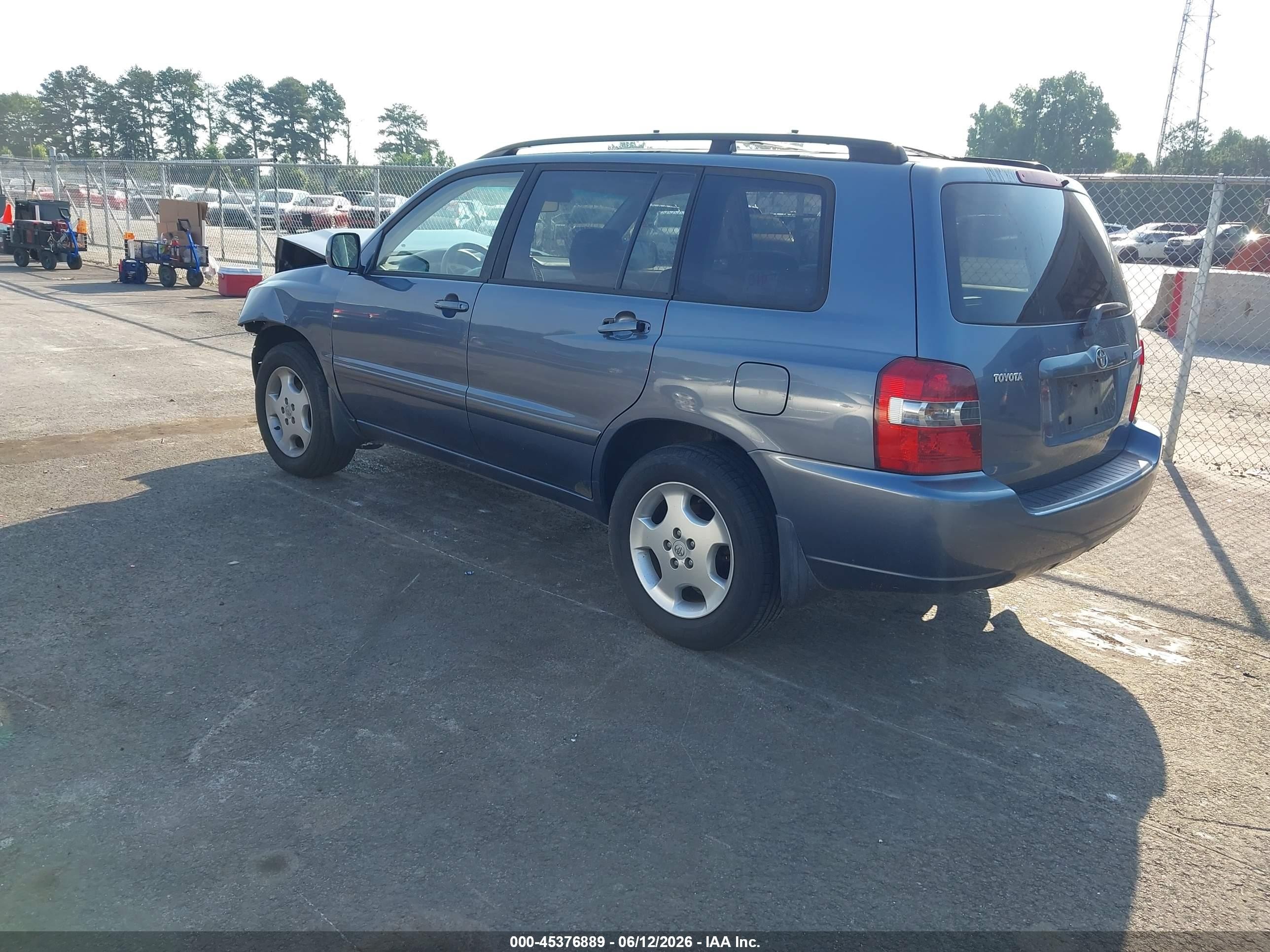 2004 Toyota Highlander   Blue vin: JTEGD21A440090955