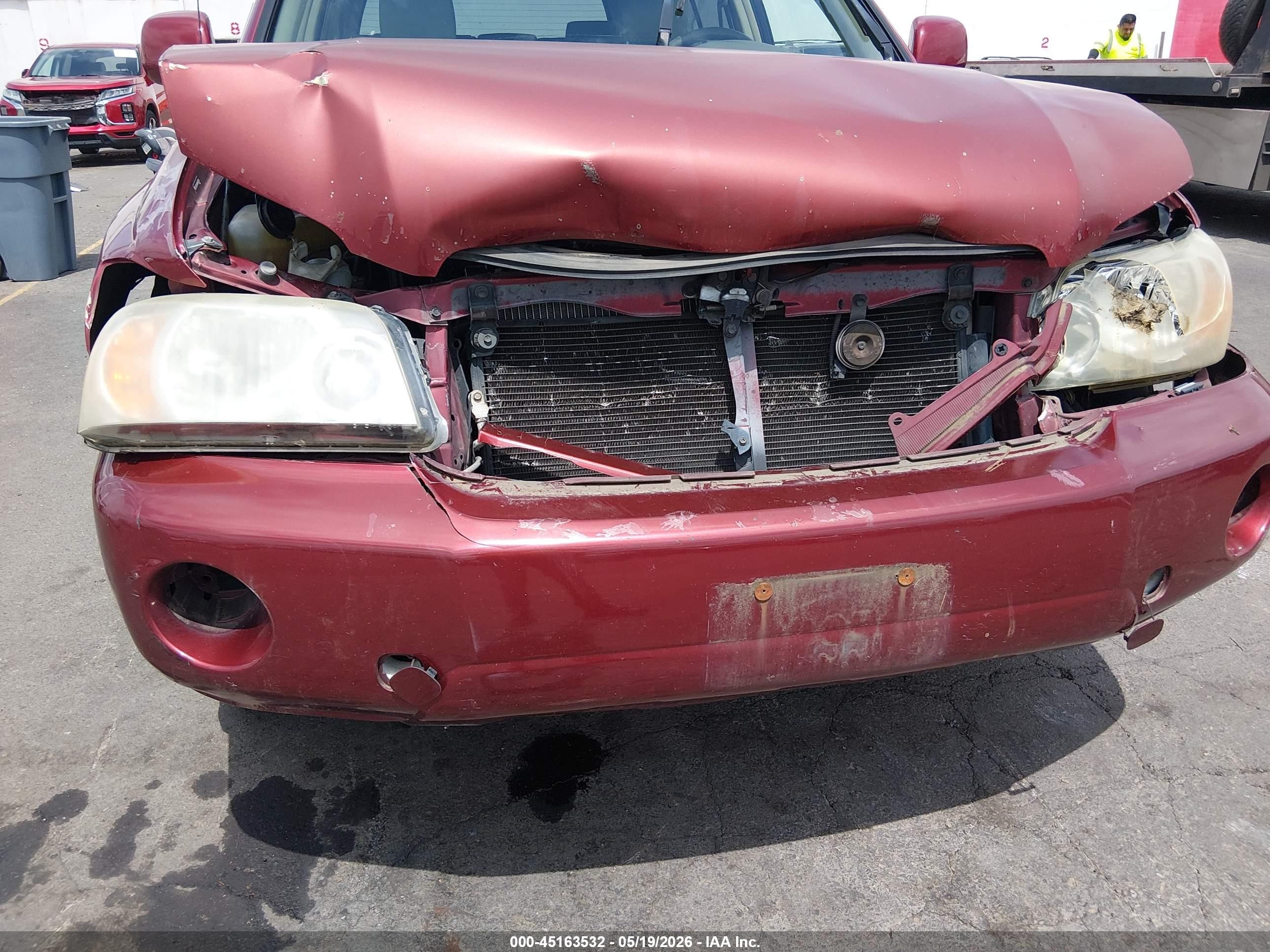 2004 Toyota Highlander   Burgundy vin: JTEGD21A440100366