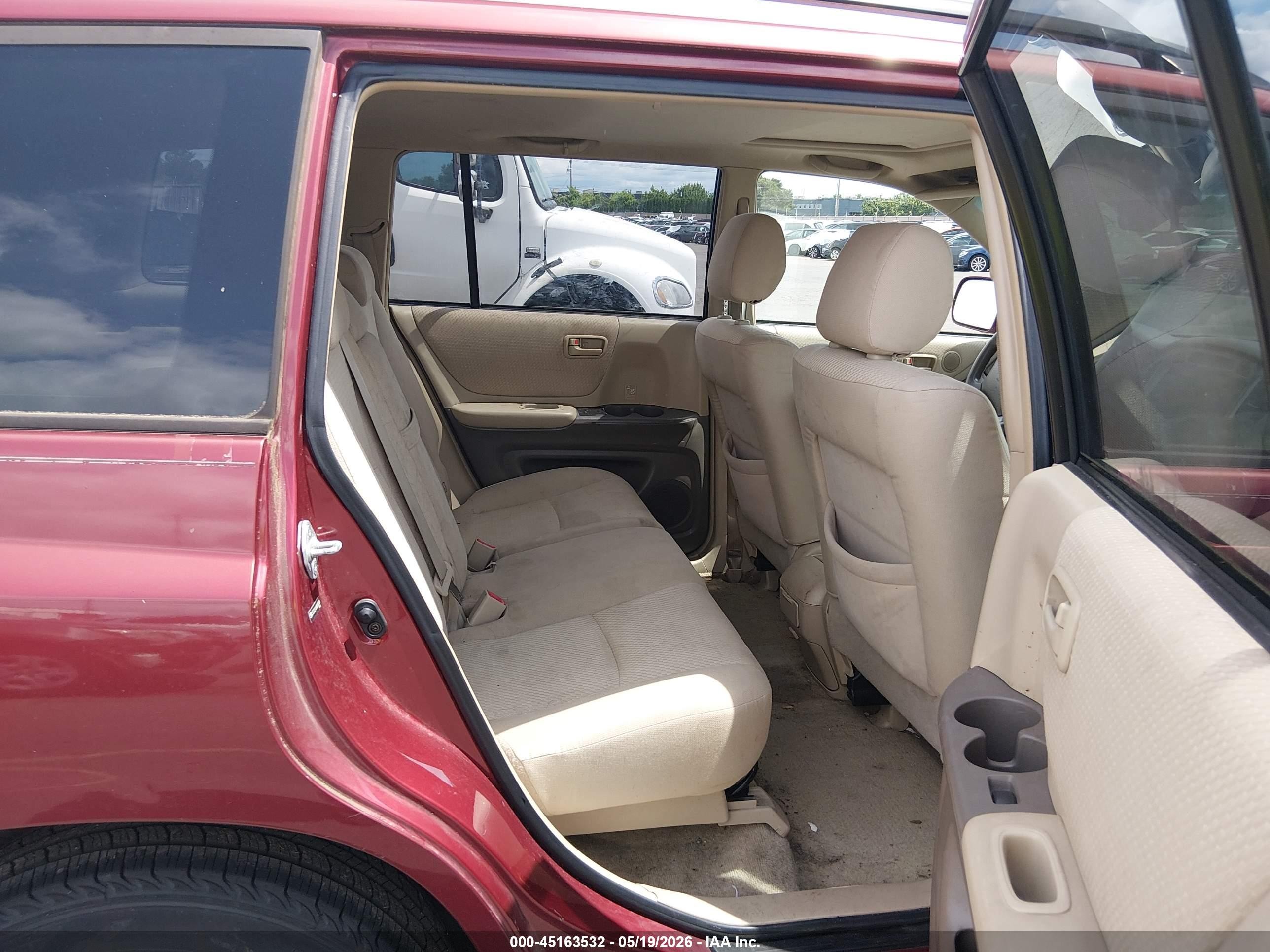 2004 Toyota Highlander   Burgundy vin: JTEGD21A440100366