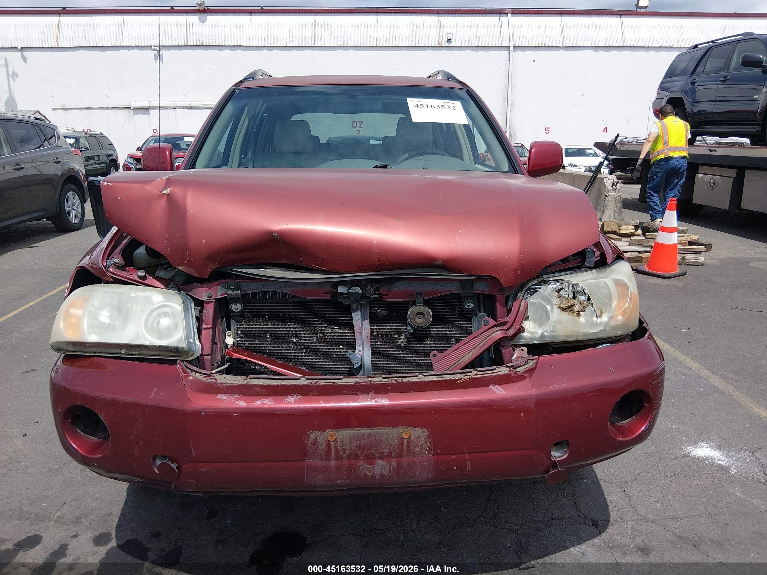 2004 Toyota Highlander   Burgundy vin: JTEGD21A440100366