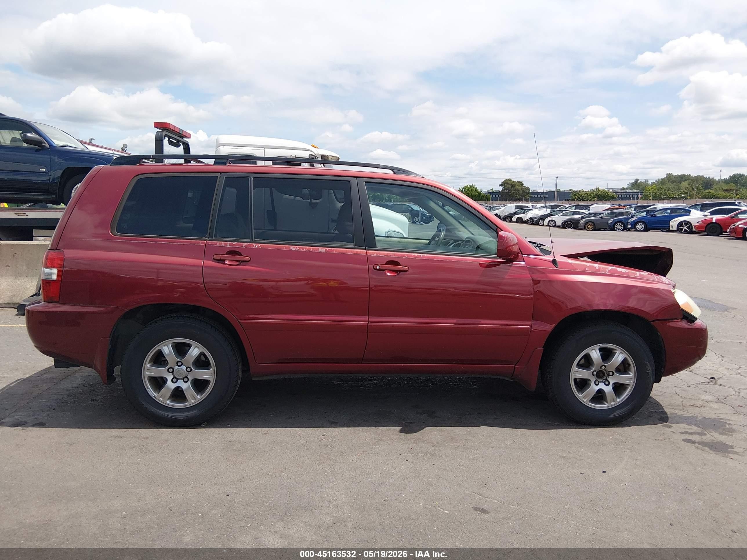 2004 Toyota Highlander   Burgundy vin: JTEGD21A440100366