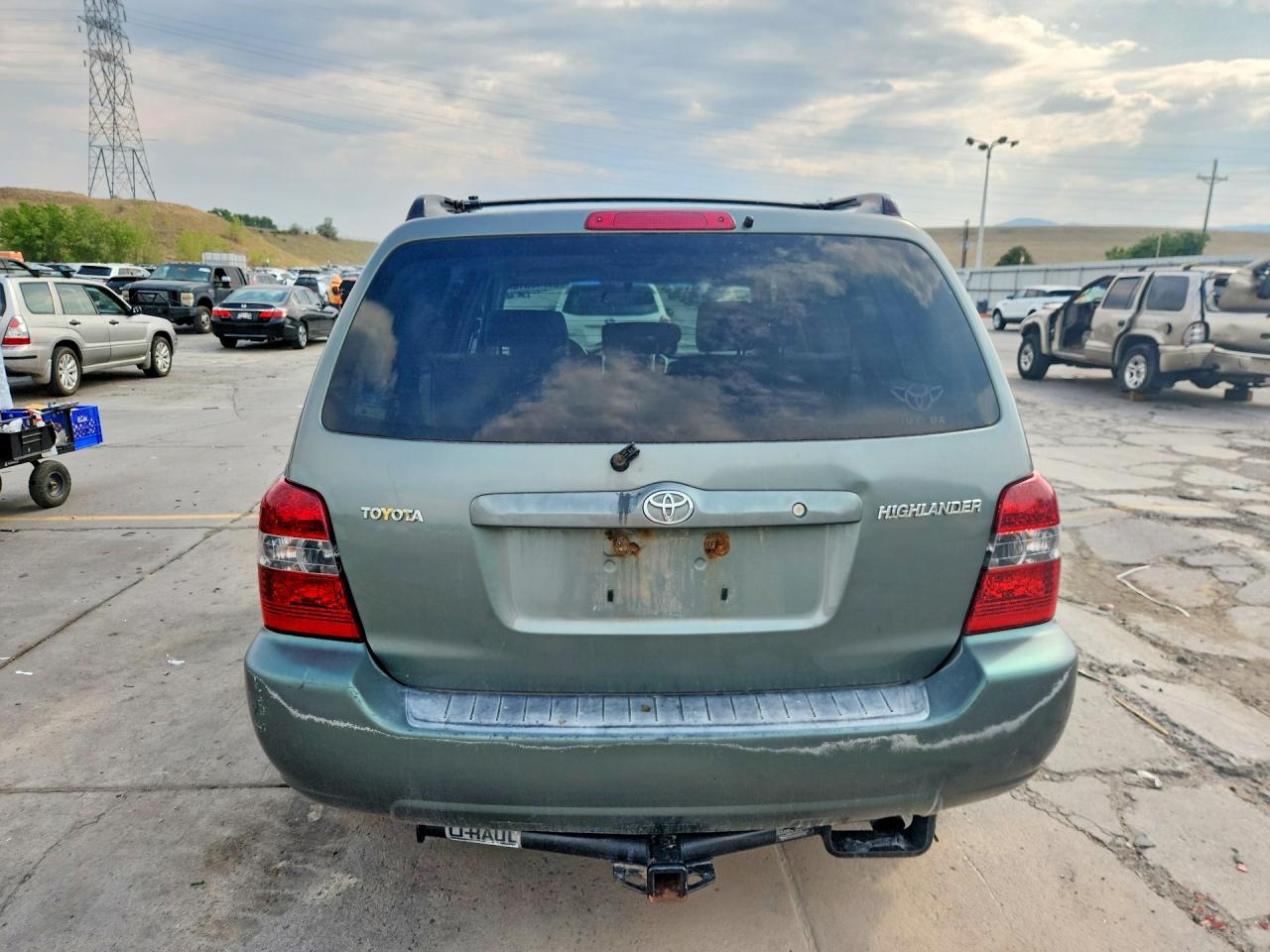 2004 Toyota Highlander Base Зеленый vin: JTEGD21A440102487