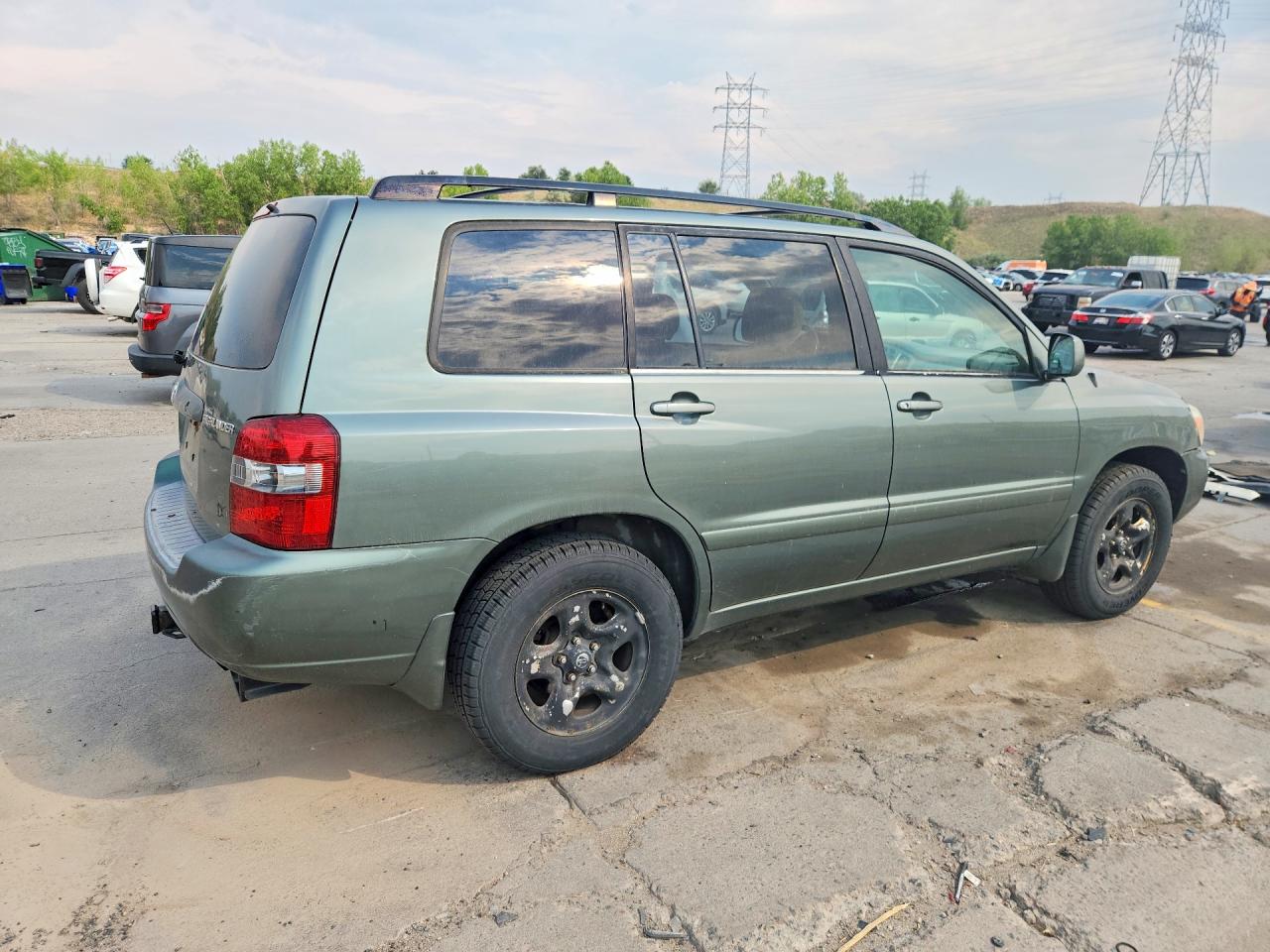 2004 Toyota Highlander Base Зеленый vin: JTEGD21A440102487