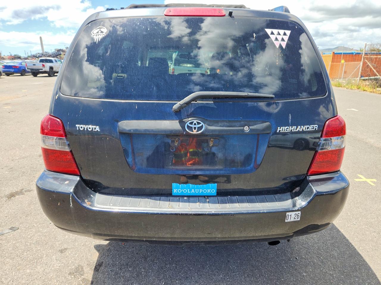 2004 Toyota Highlander Base Black vin: JTEGD21A440104627