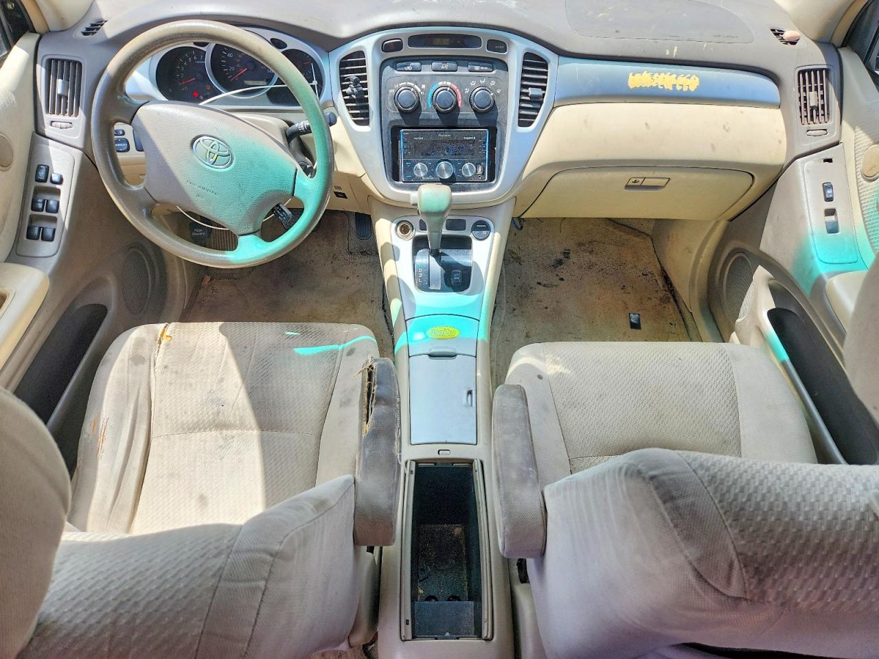 2004 Toyota Highlander Base Black vin: JTEGD21A440104627