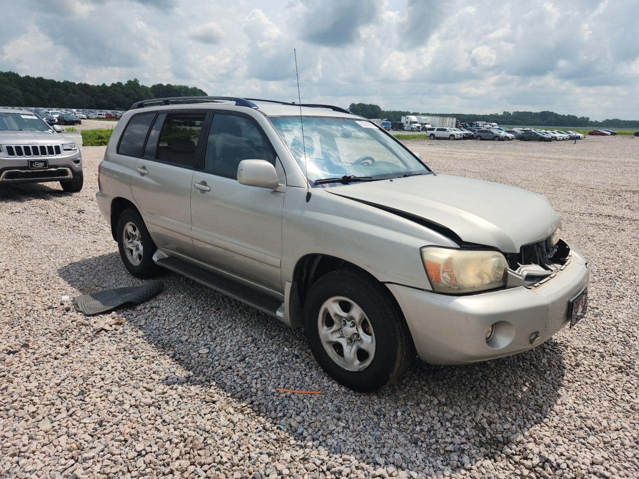 2006 Toyota Highlander Base Silver vin: JTEGD21A460140661