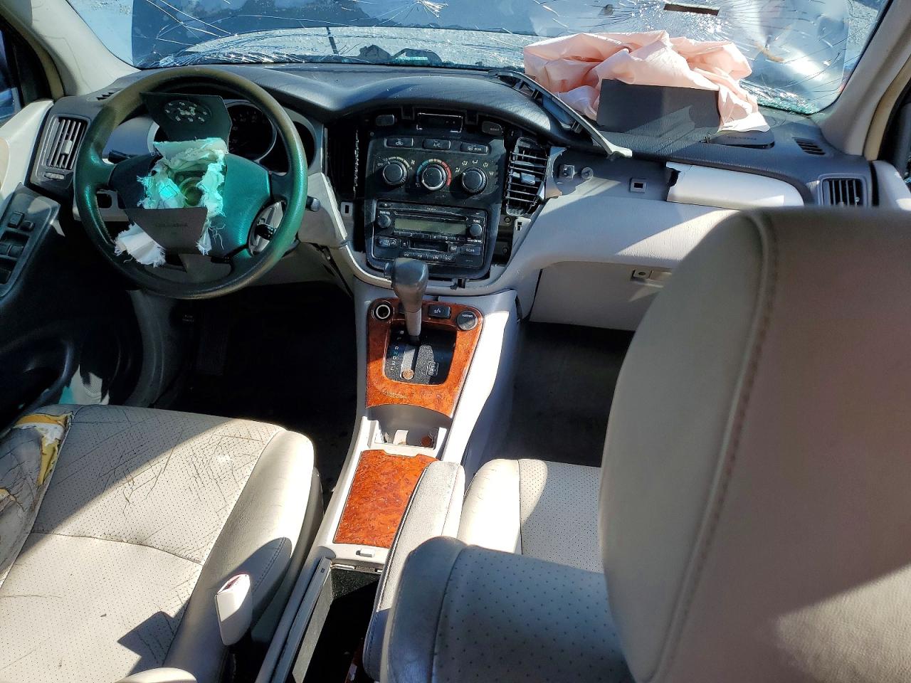 2006 Toyota Highlander Base Teal vin: JTEGD21A460142359