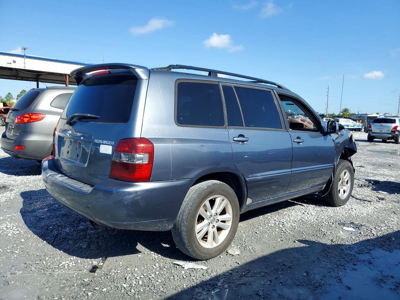 2006 Toyota Highlander Base Teal vin: JTEGD21A460142359