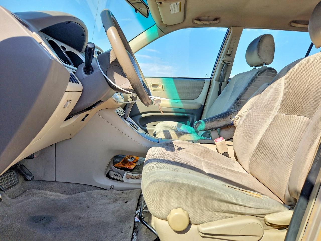 2007 Toyota Highlander Base Tan vin: JTEGD21A470165819