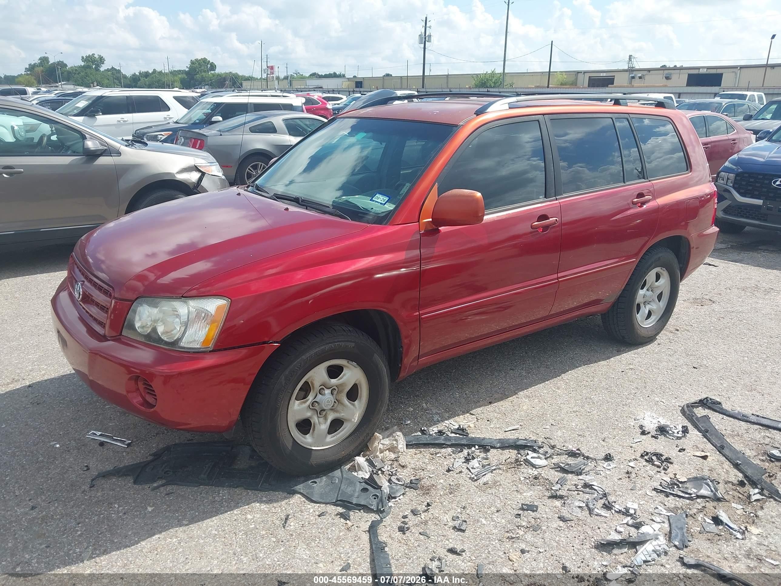 2003 Toyota Highlander   Red vin: JTEGD21A530053542