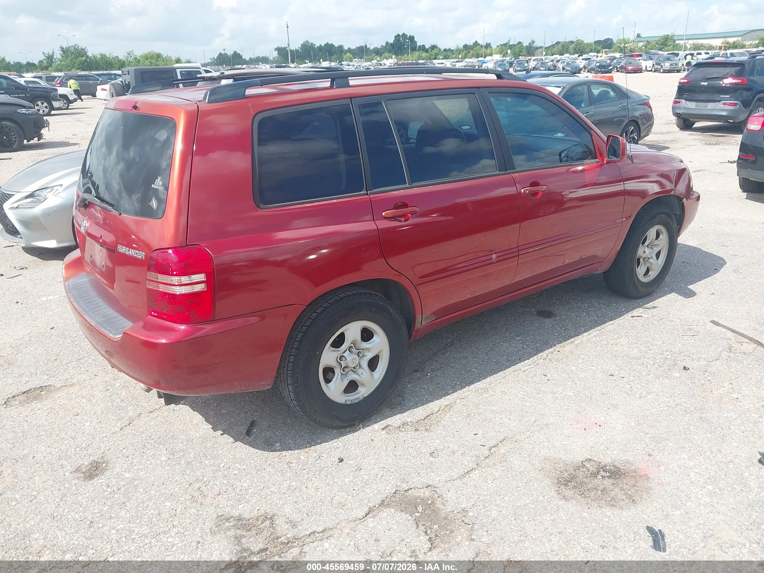 2003 Toyota Highlander   Red vin: JTEGD21A530053542