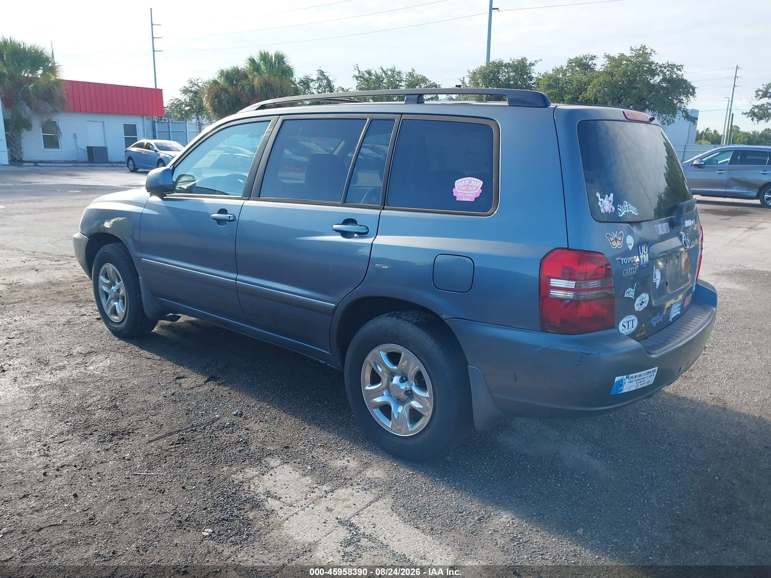 2003 Toyota Highlander   Blue vin: JTEGD21A530057445