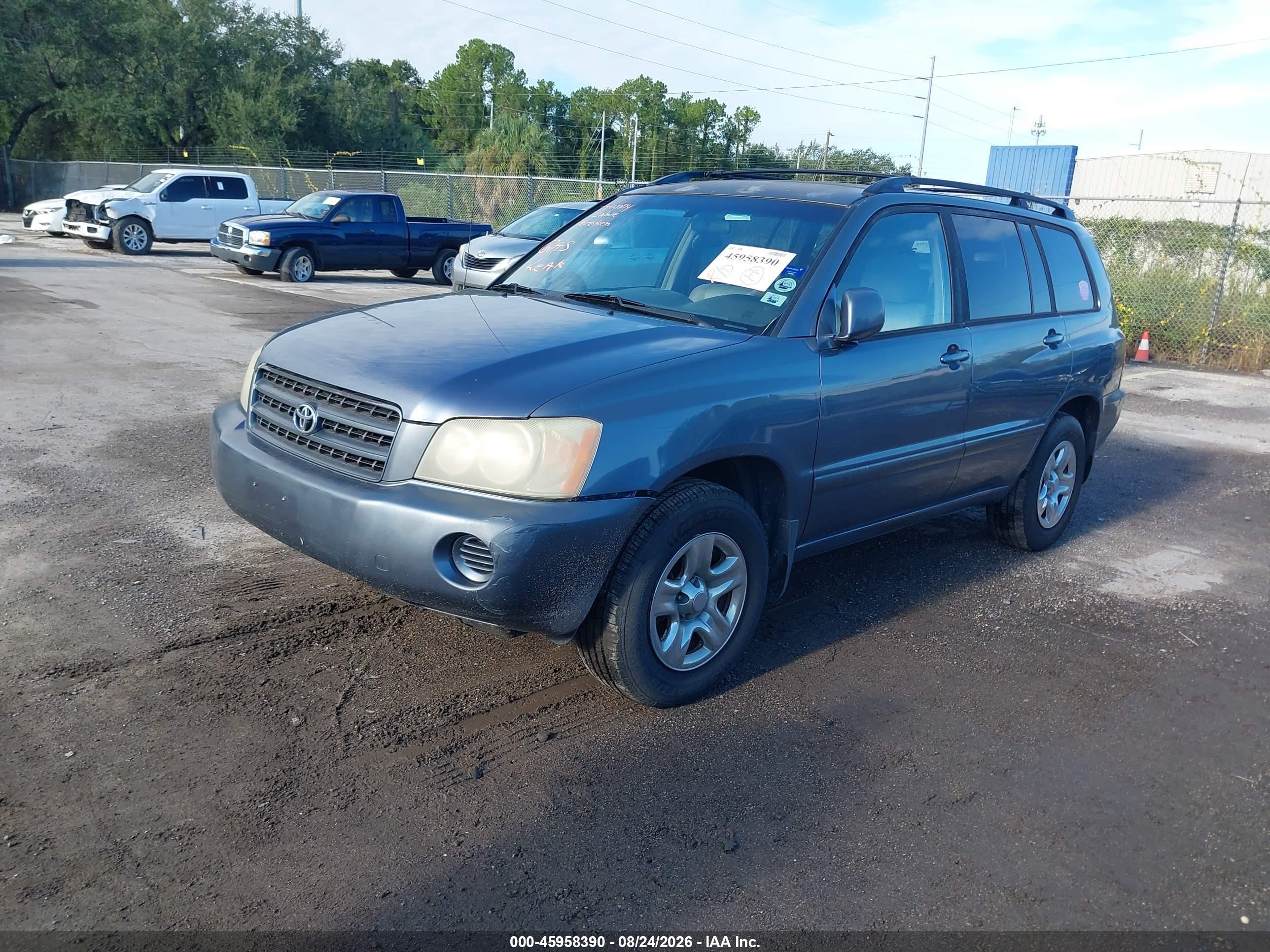 2003 Toyota Highlander   Blue vin: JTEGD21A530057445
