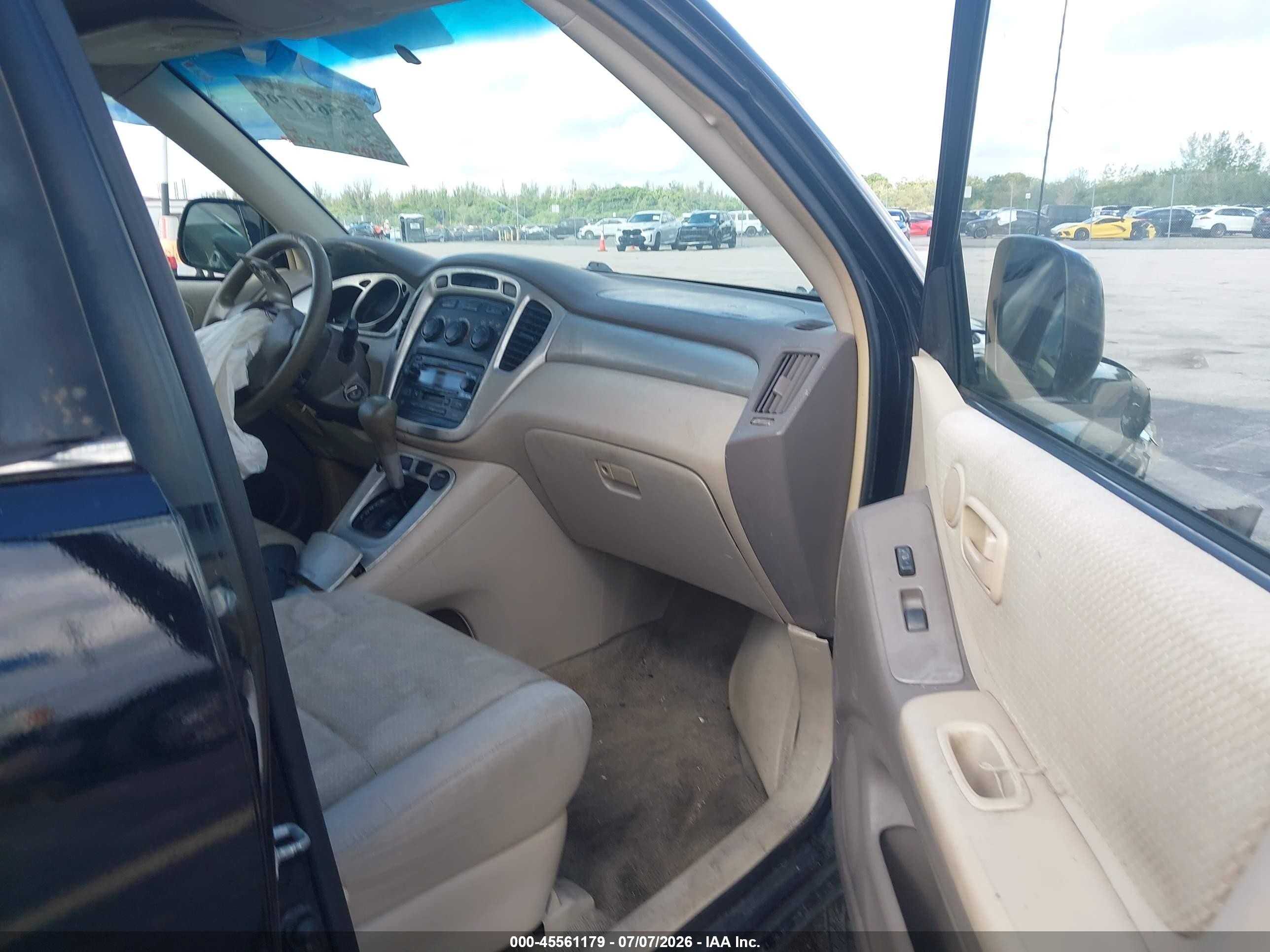 2004 Toyota Highlander   Black vin: JTEGD21A540089622