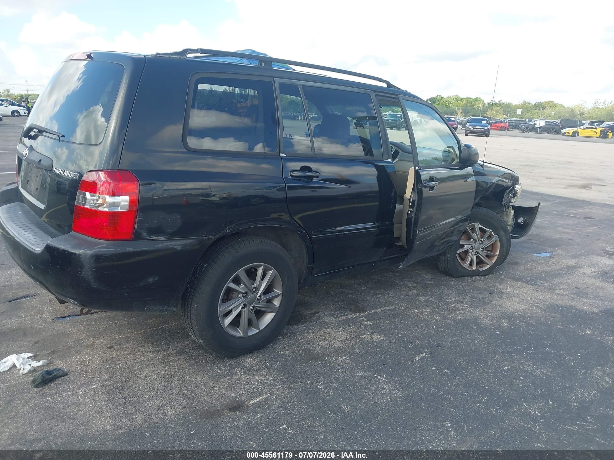 2004 Toyota Highlander   Black vin: JTEGD21A540089622