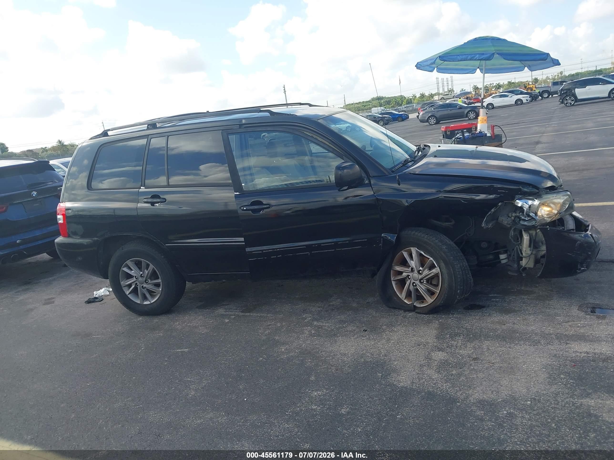 2004 Toyota Highlander   Black vin: JTEGD21A540089622